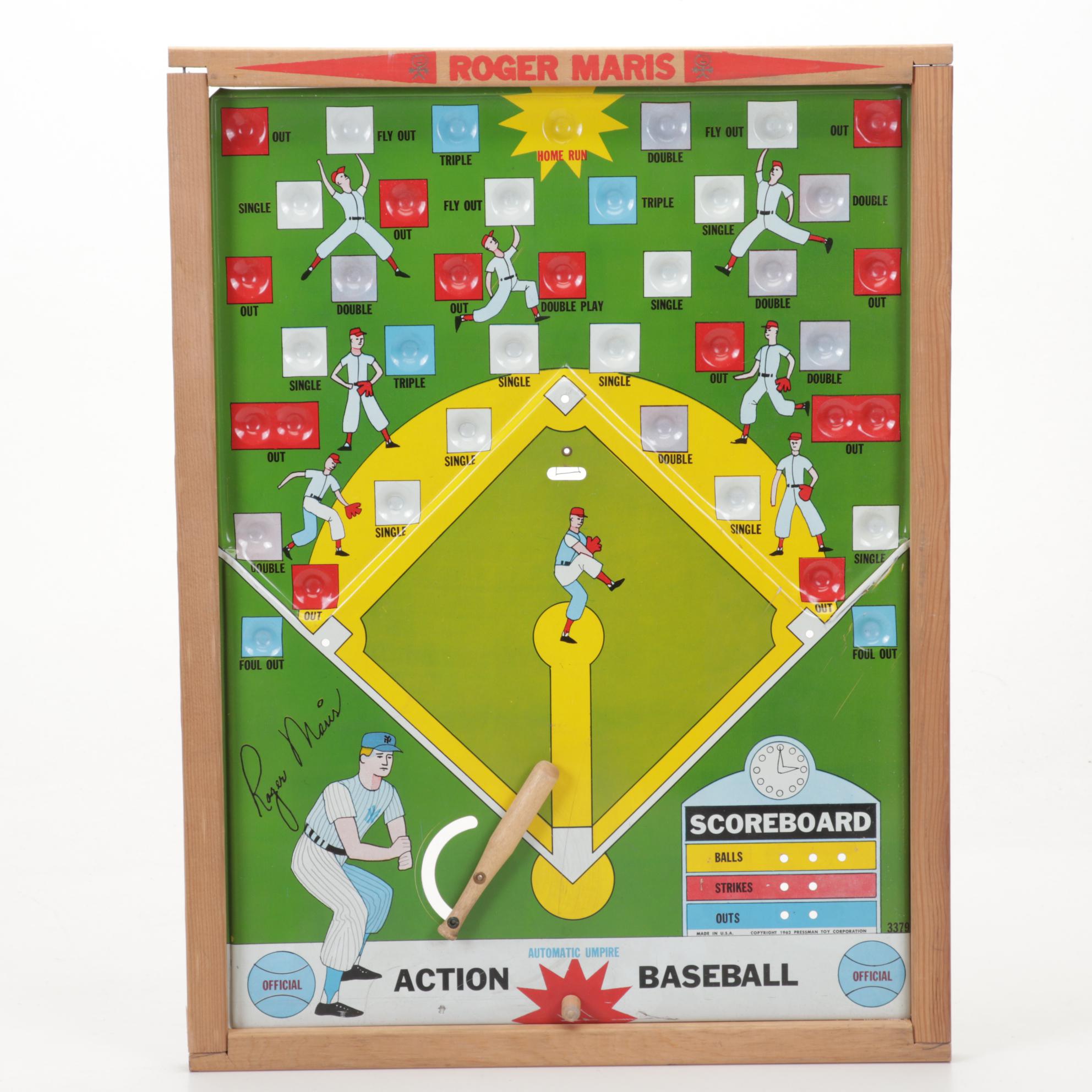 Action Baseball "Roger Maris", Bullseye, Tiger Target and More Board Games