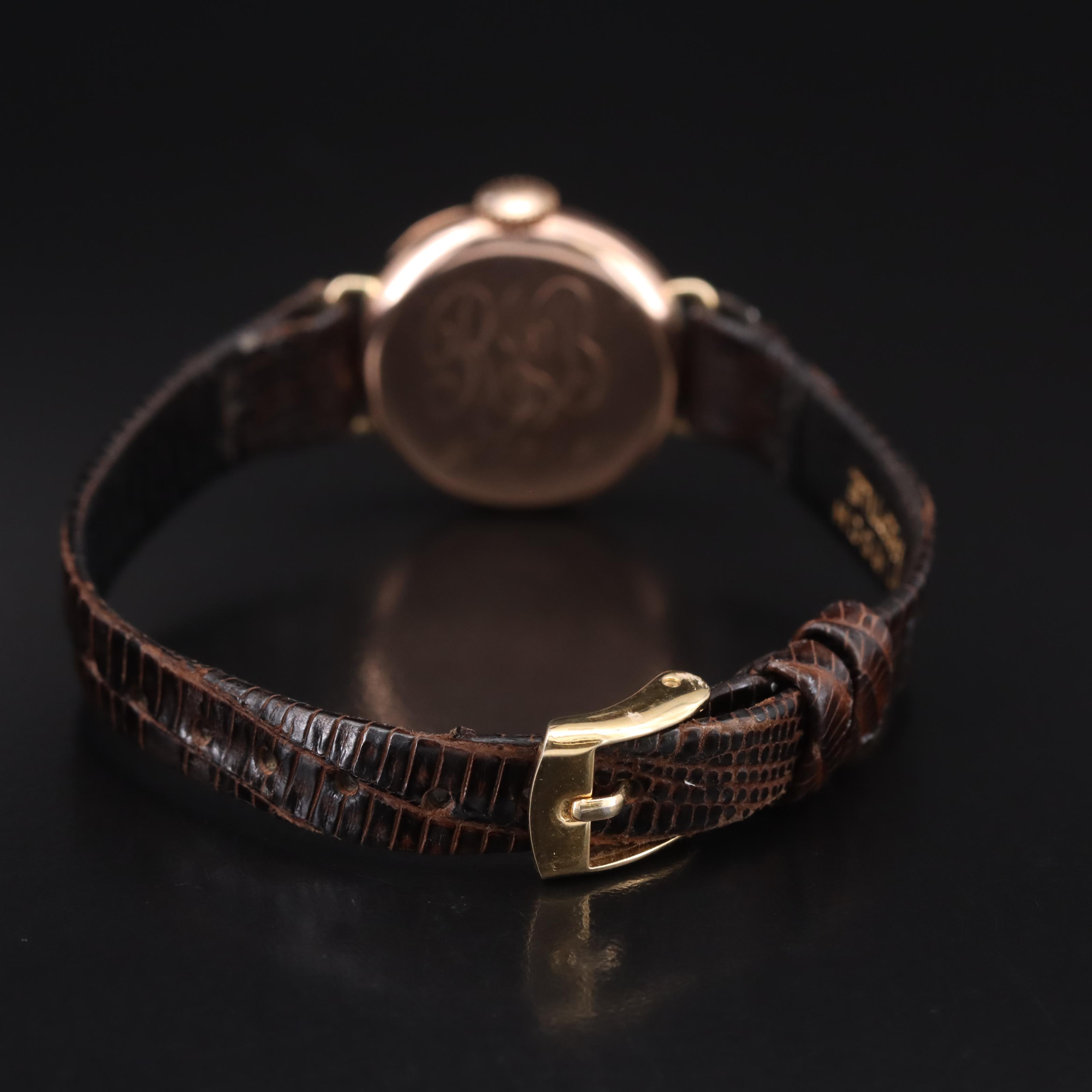 Antique Rolex 9K Rose Gold Watch