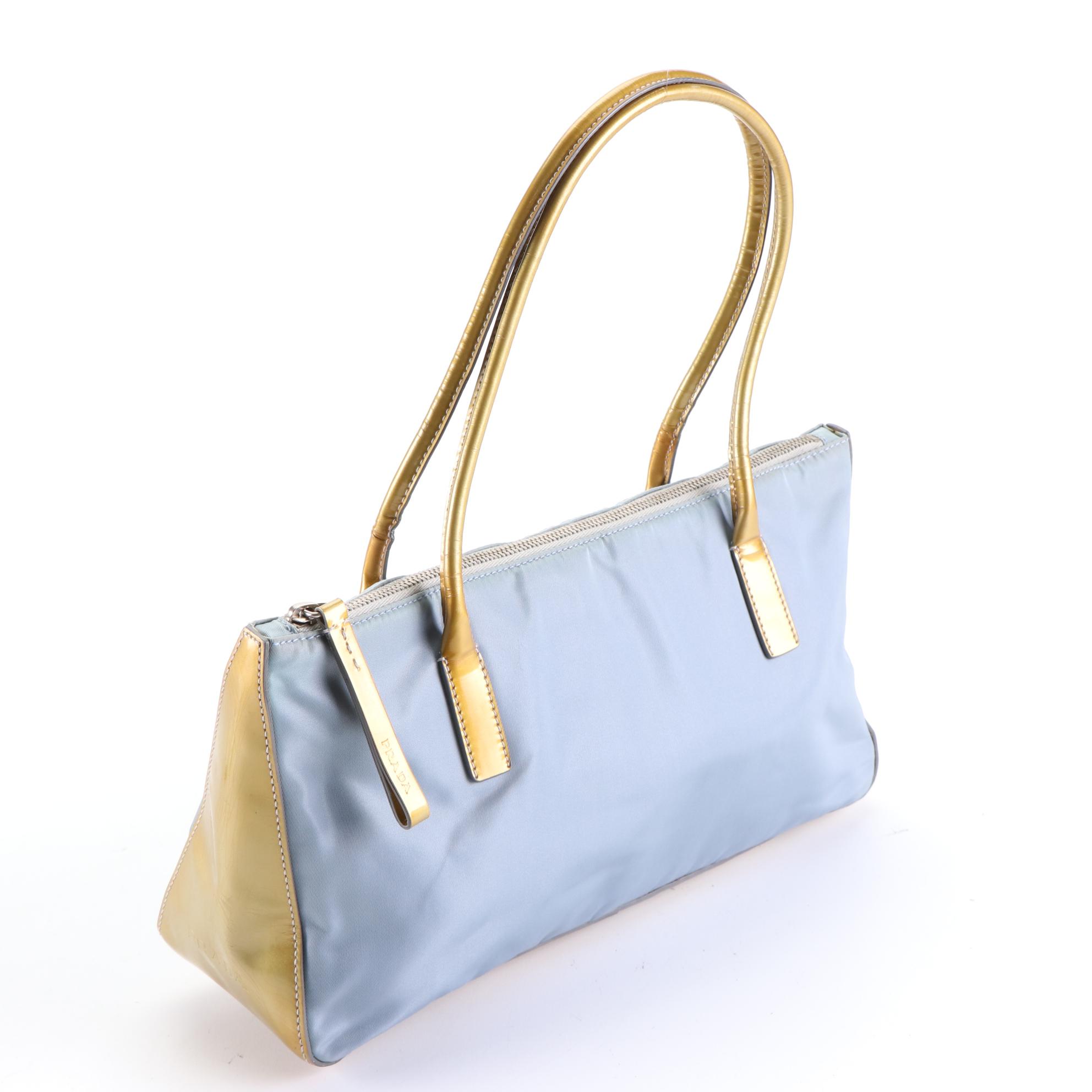 Prada Shoulder in Tessuto Nylon with Patent Leather Trim