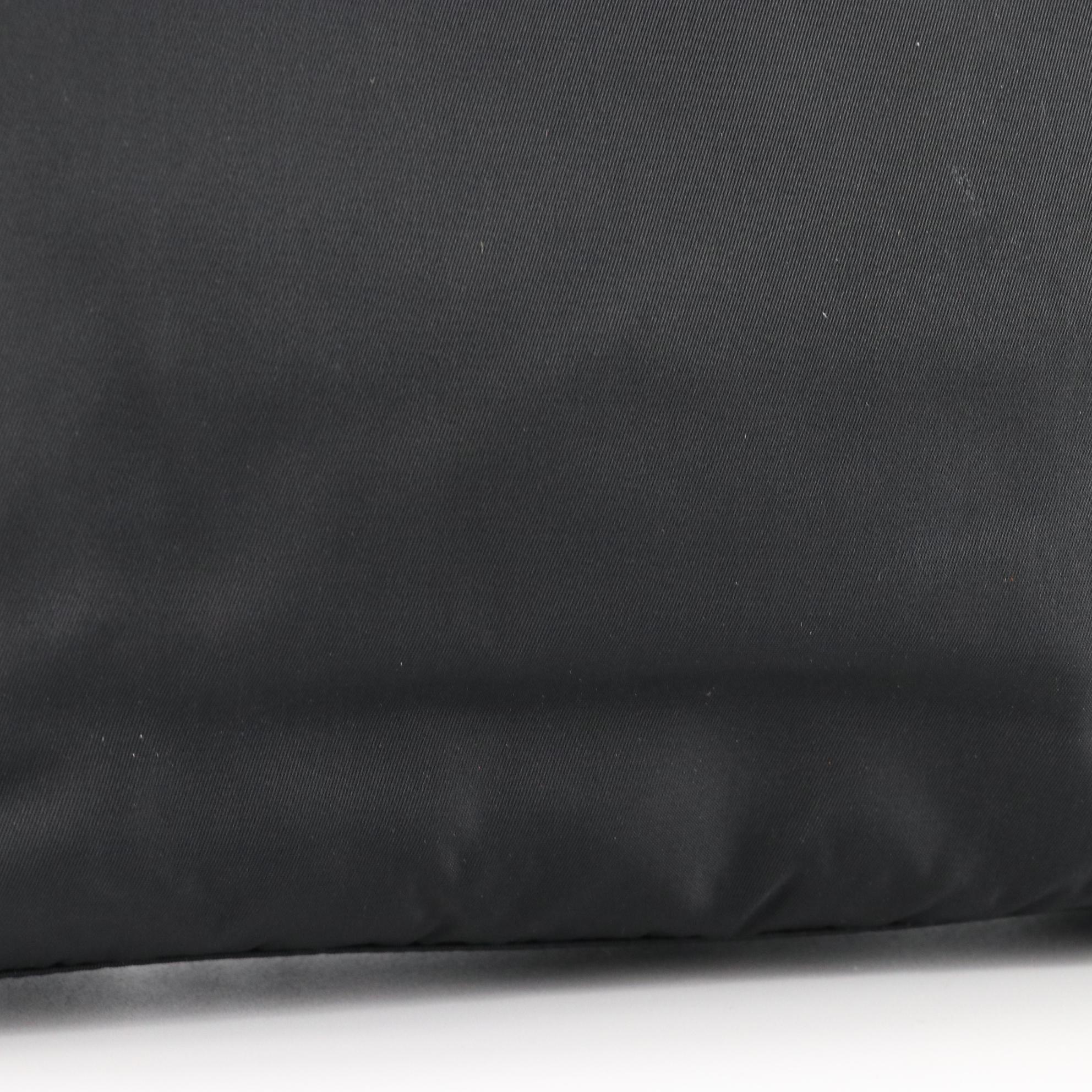 Prada Tessuto Nylon Tote with Transparent Handles