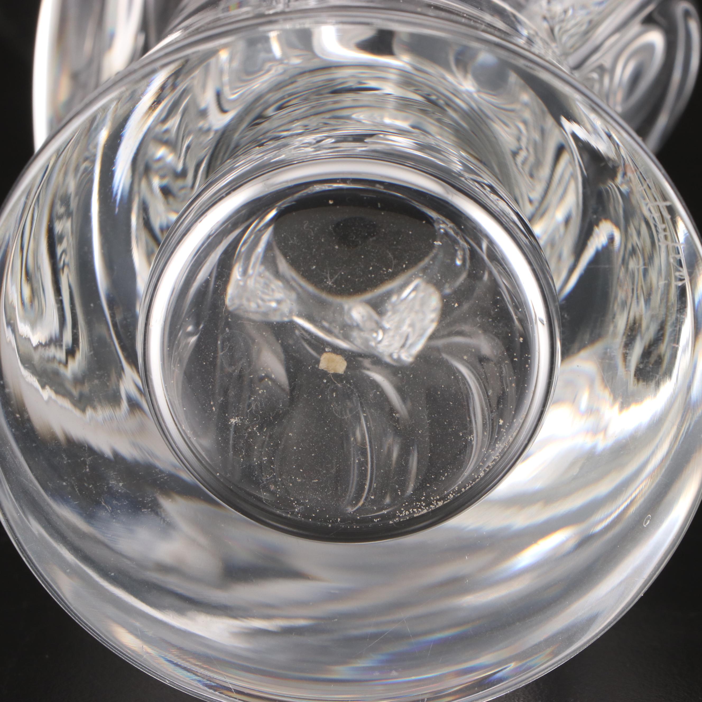 Steuben Art Glass "Rose" Flower Vase Designed by George Thompson