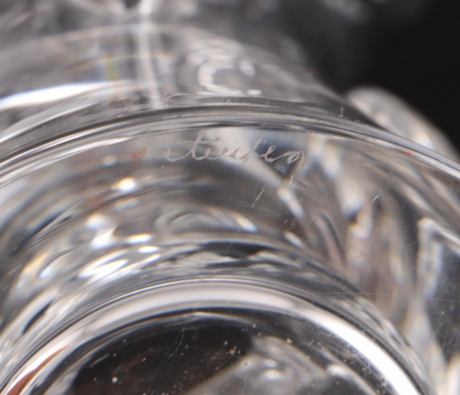 Steuben Art Glass "Rose" Flower Vase Designed by George Thompson