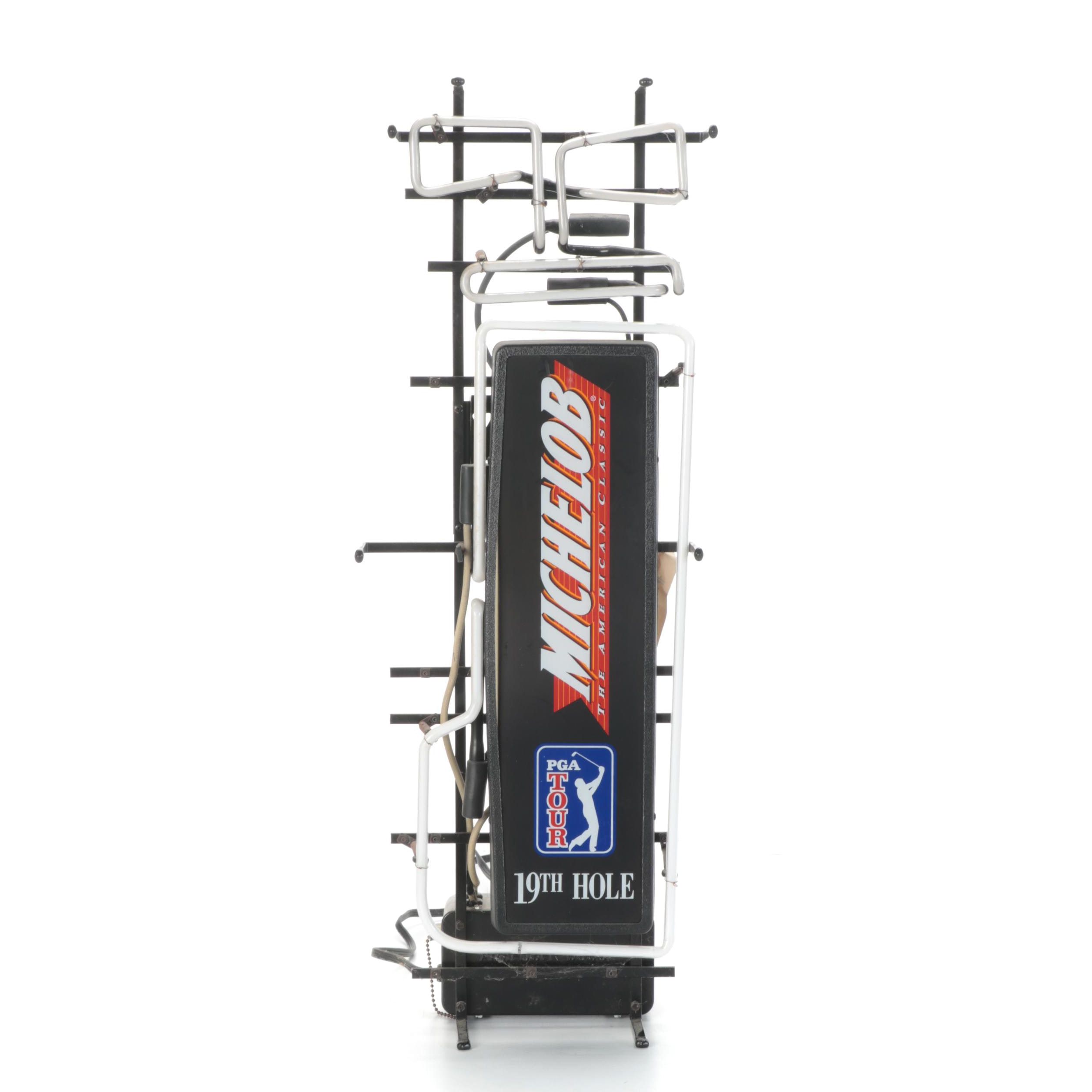 Michelob PGA Tour 19th Hole Neon Bar Sign
