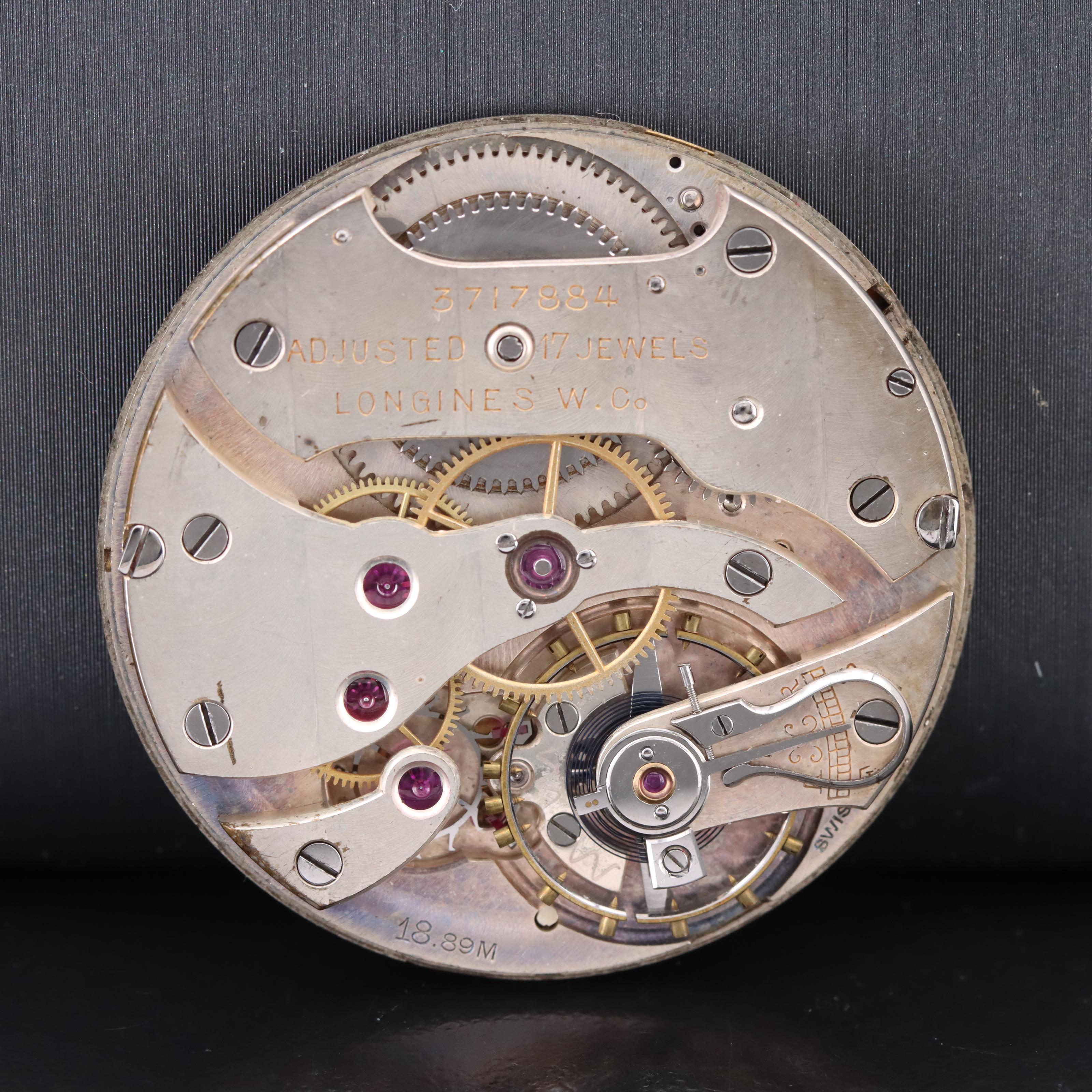 1918 Longines Pocket Watch Movement