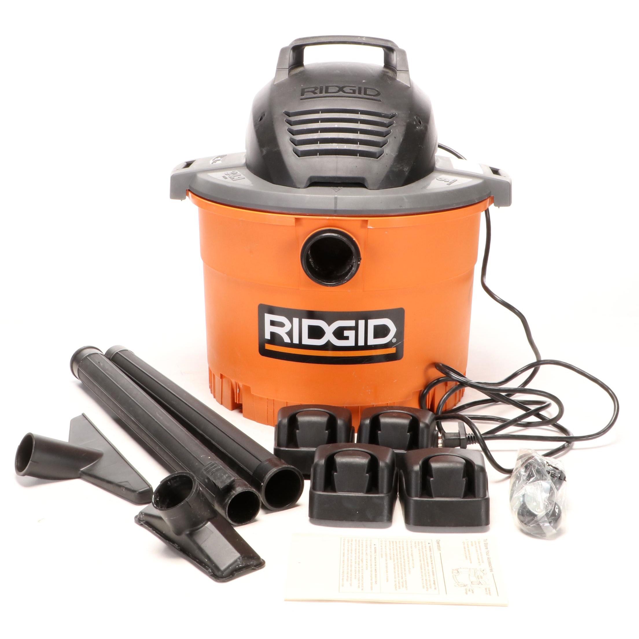 RIDGID 9 Gallon Wet/Dry Shop Vacuum with Accessories