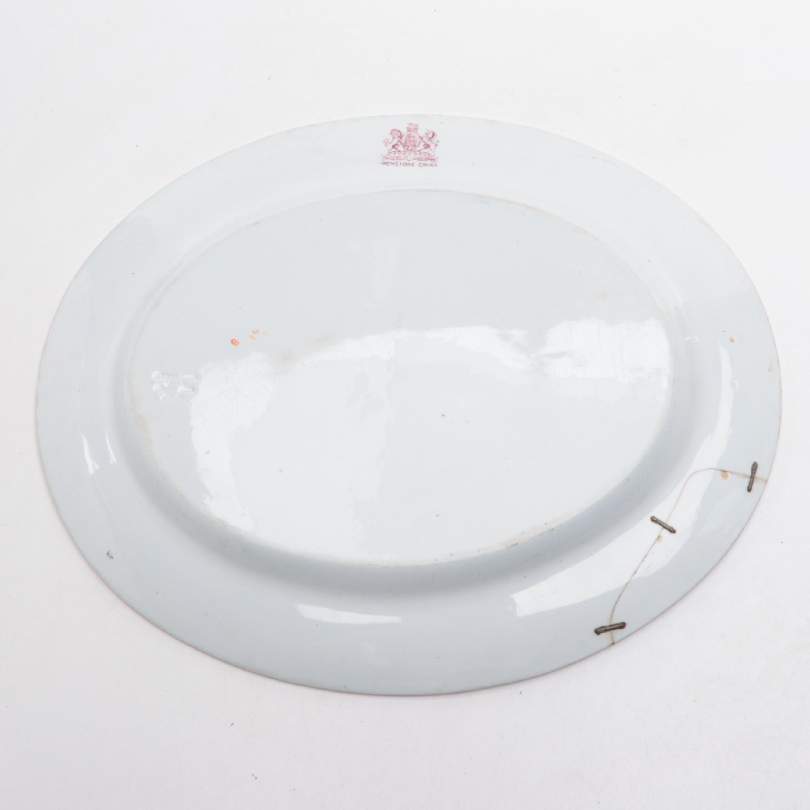 G. L. Ashworth English Ironstone Imari Style Platter, 1862-1891