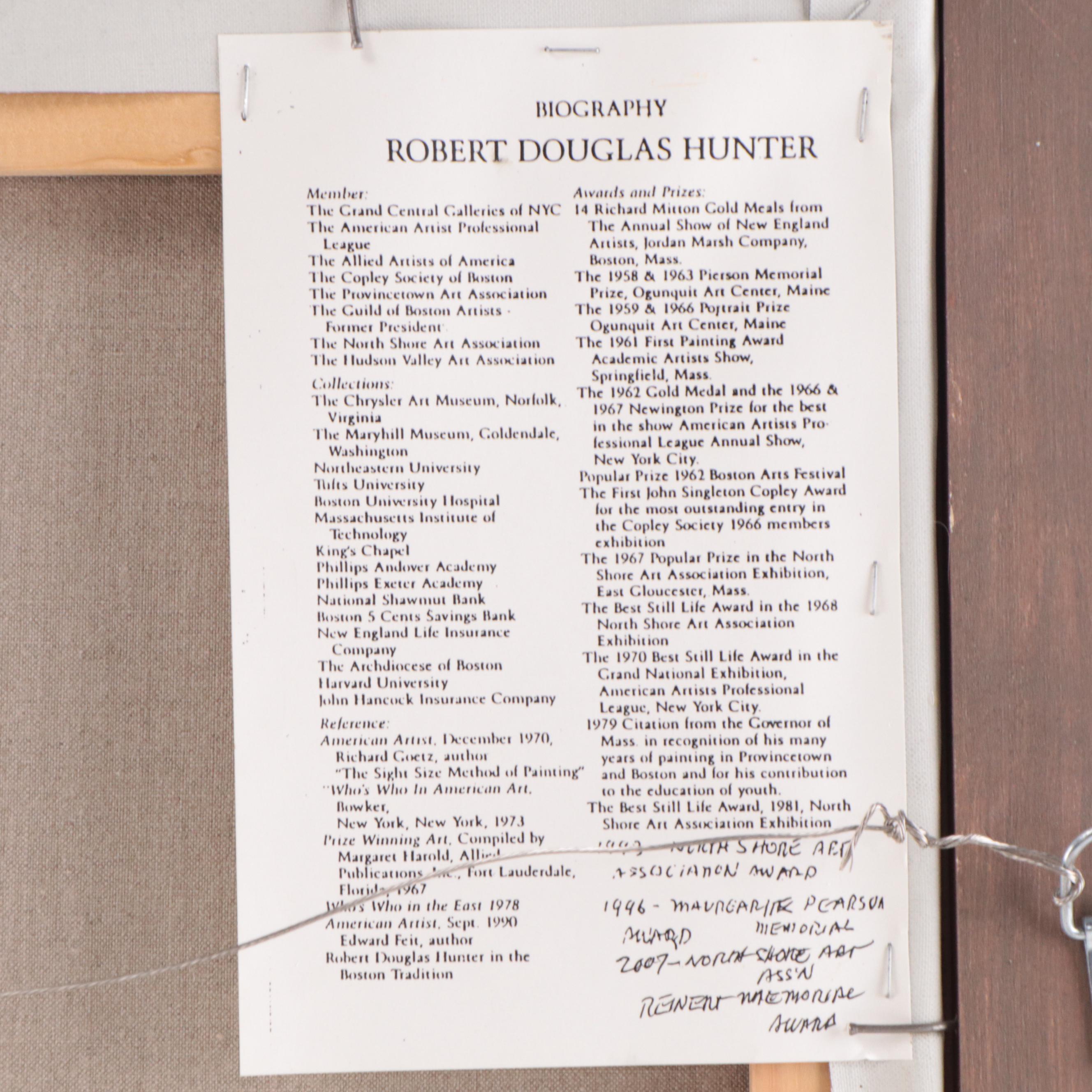 Robert Douglas Hunter Oil Painting of a Teddy Bear, 2008