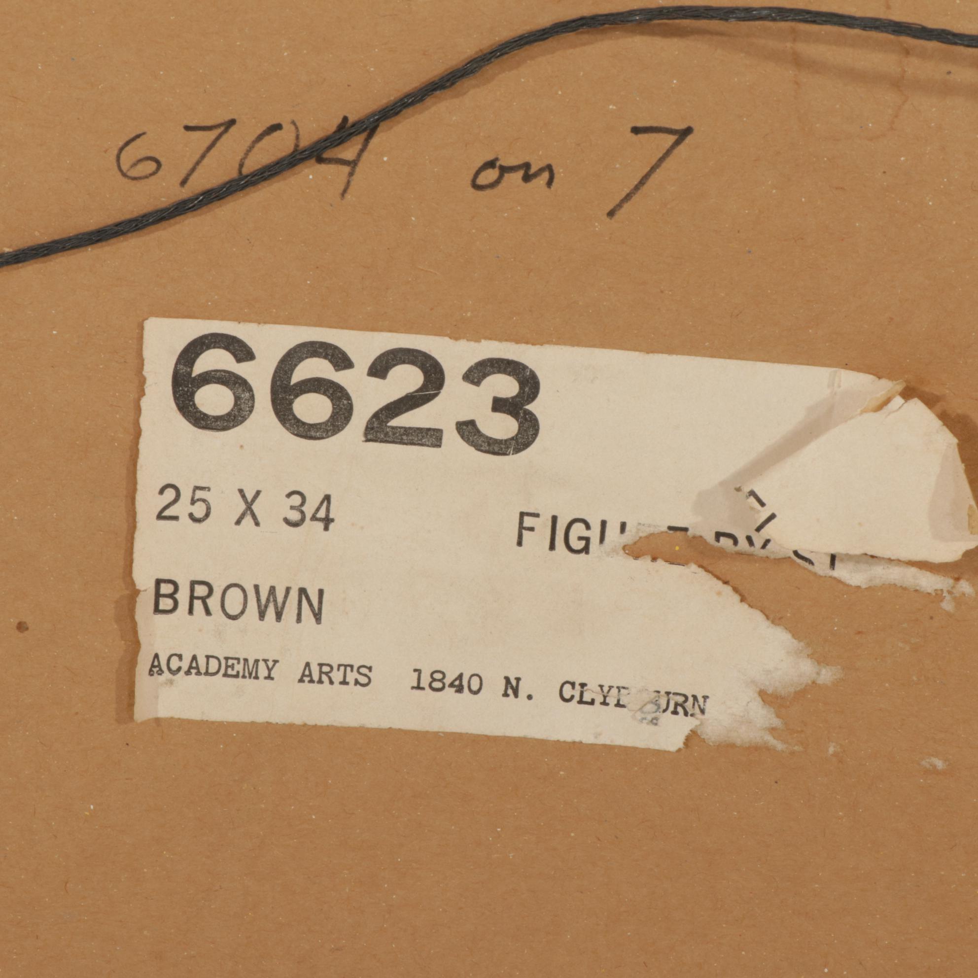 Collotype After Nicolas de Staël "Figure on Horseback," Circa 1969