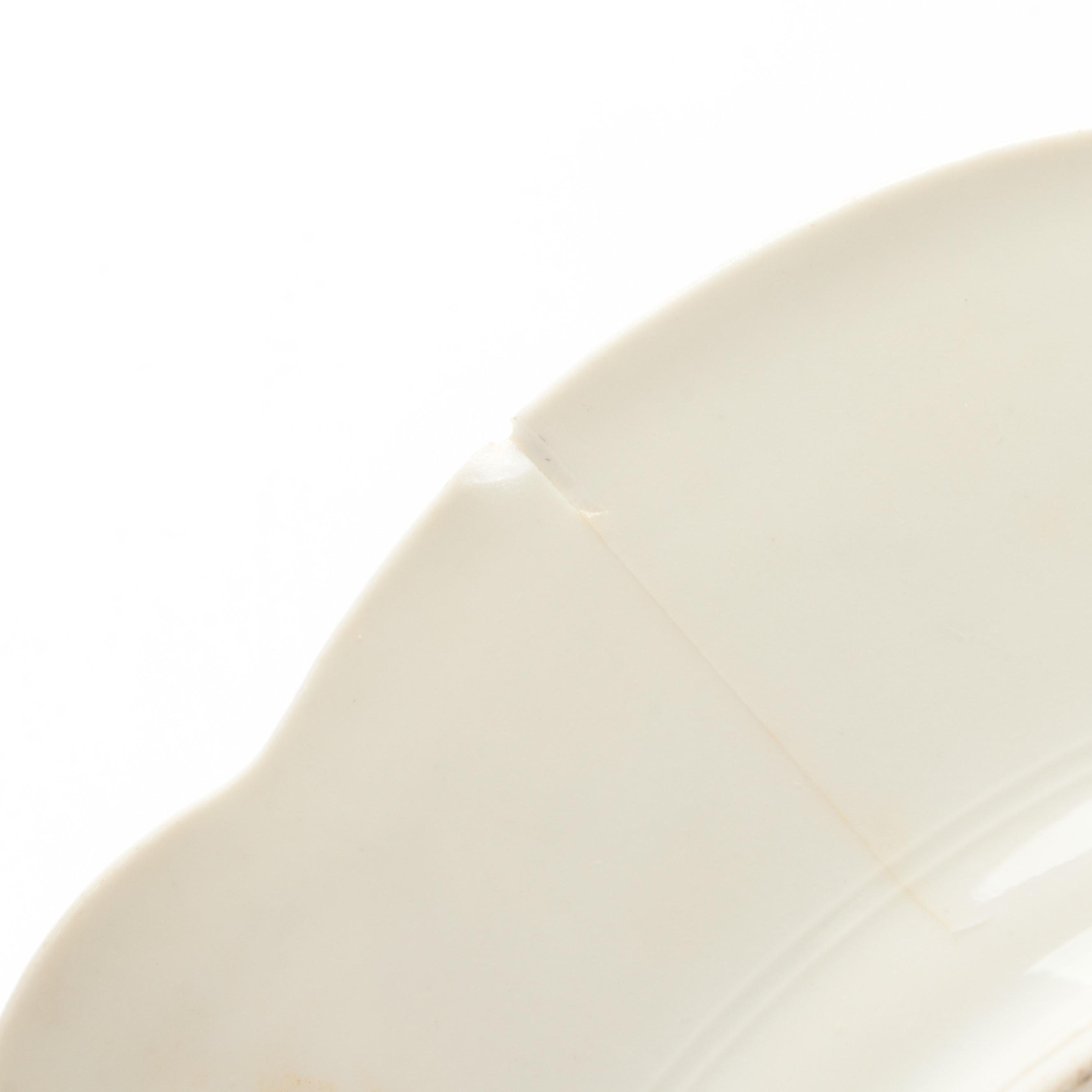 Hand Decorated Japanese Porcelain Portrait Ware and Plate