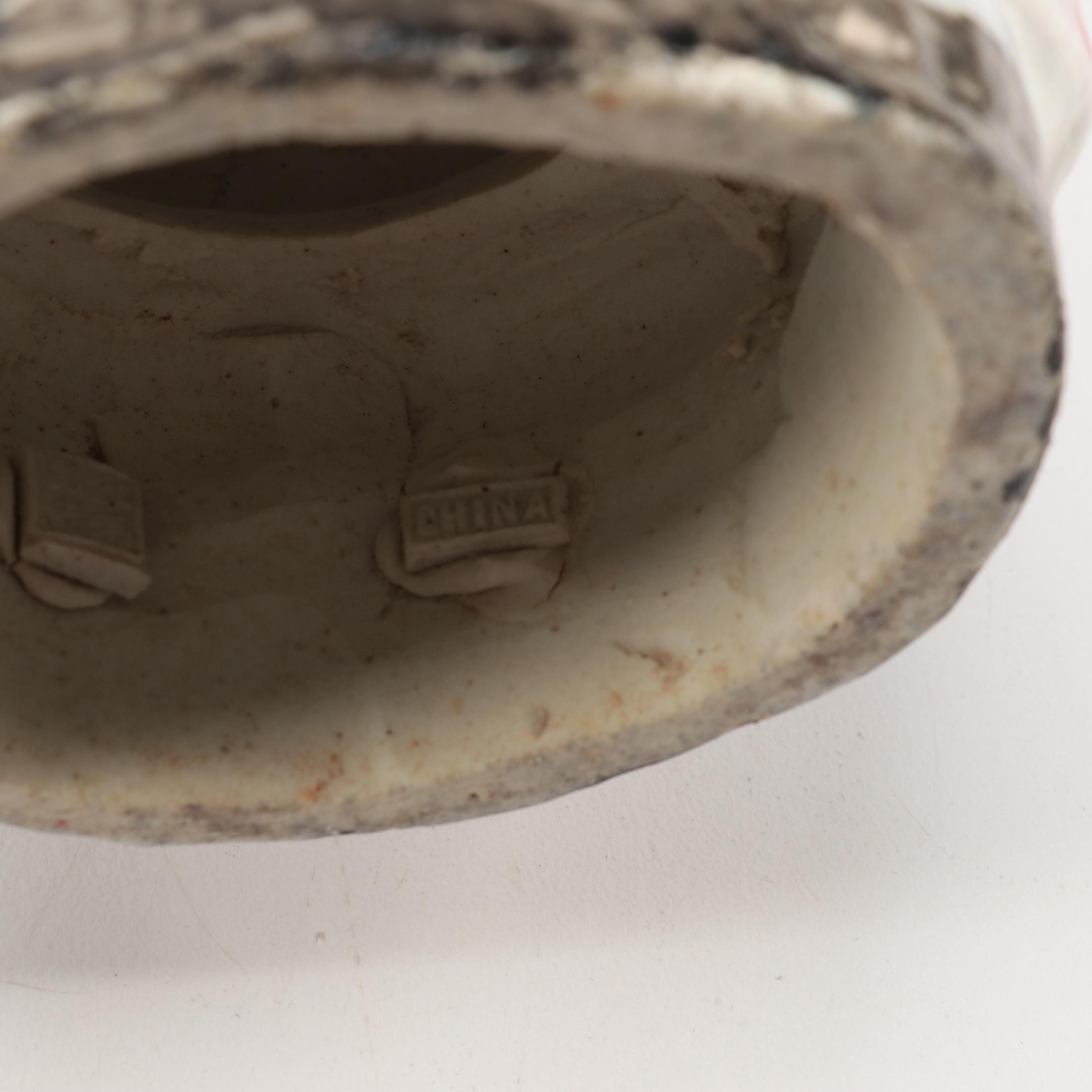 Chinese Porcelain Man and Woman Figurines, Early to Mid 20th Century