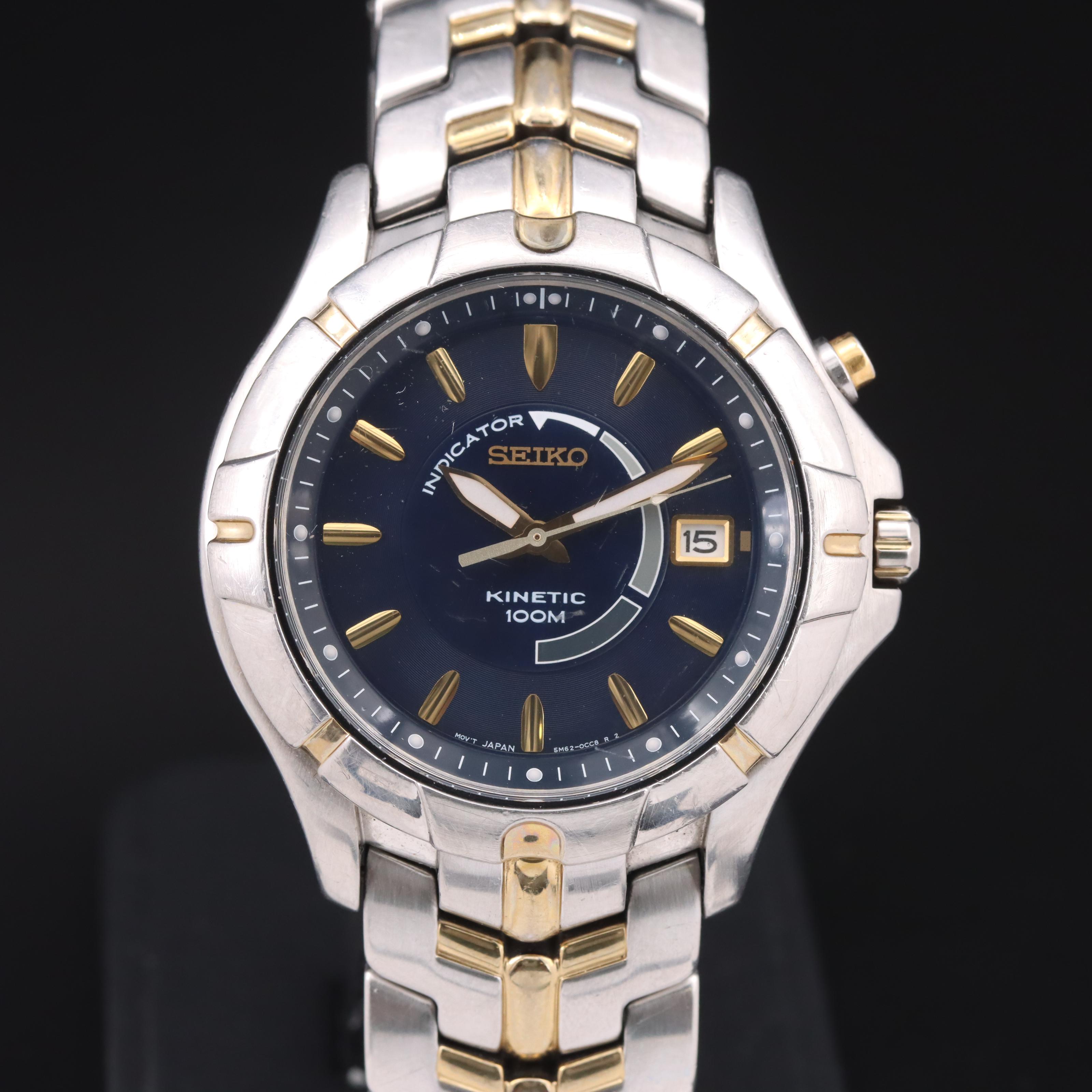Seiko Kinetic Two-Tone Watch