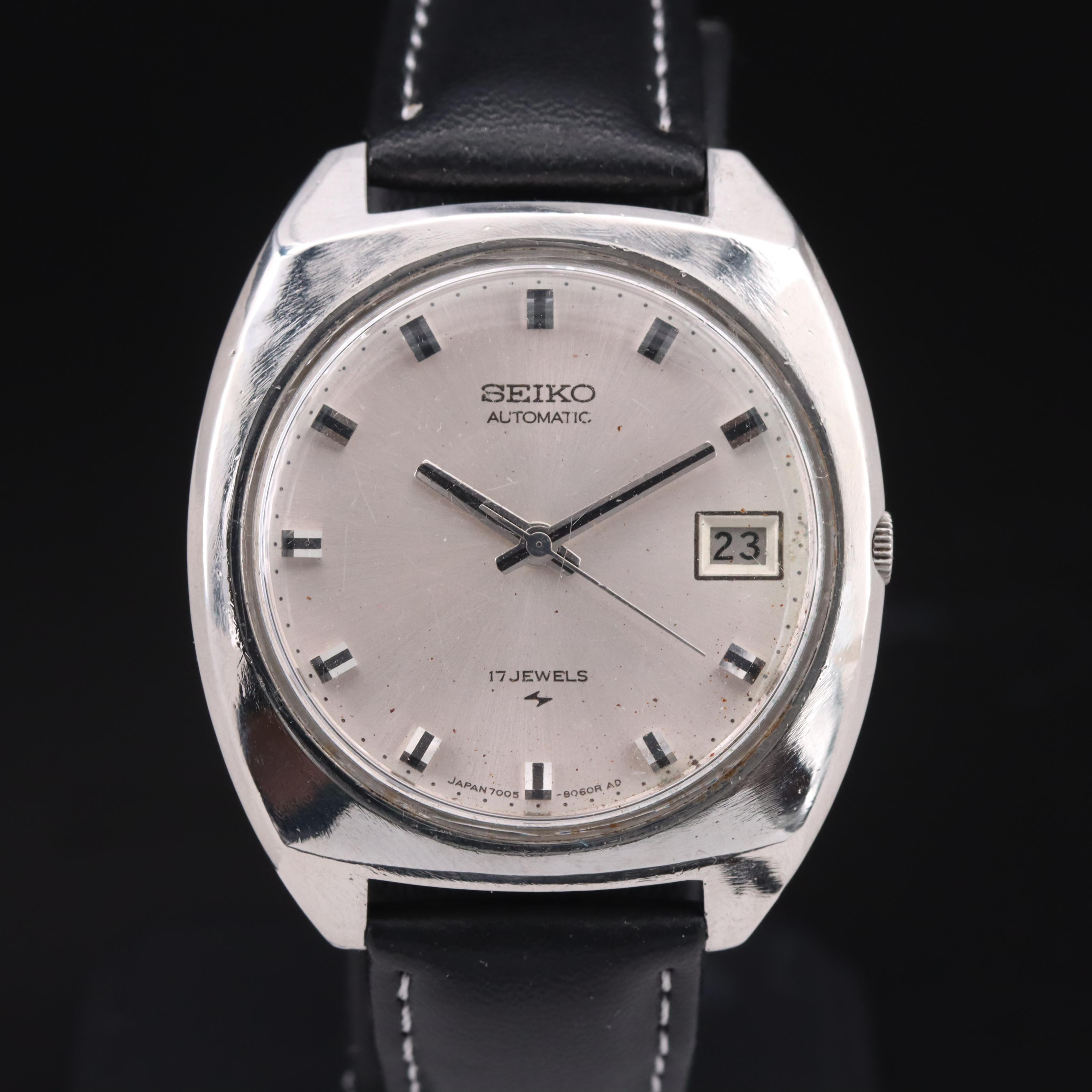 Vintage Seiko Cushion Case Automatic Watch