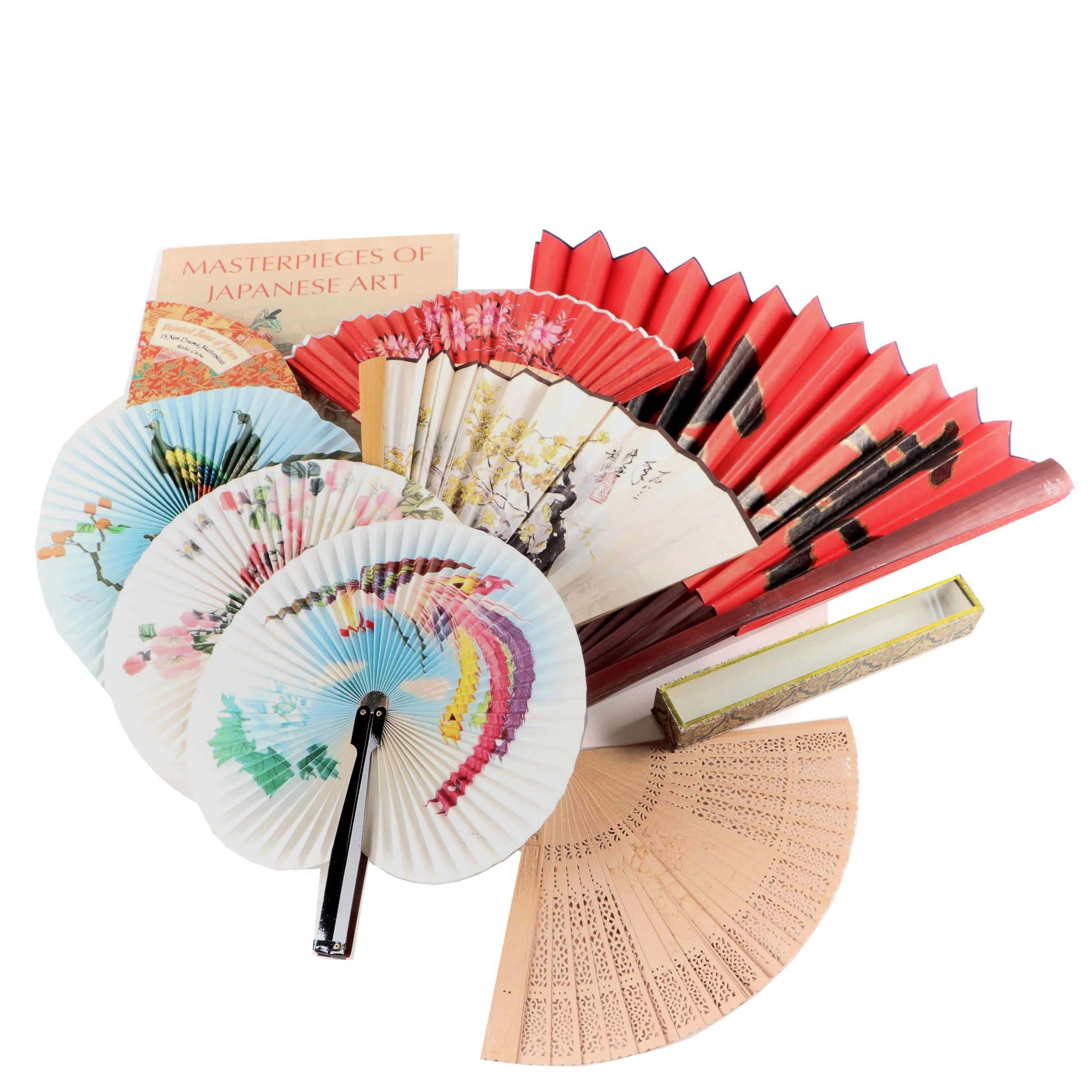 Signed "Masterpieces of Japanese Art" by Hou-mei Sung and More with Fans