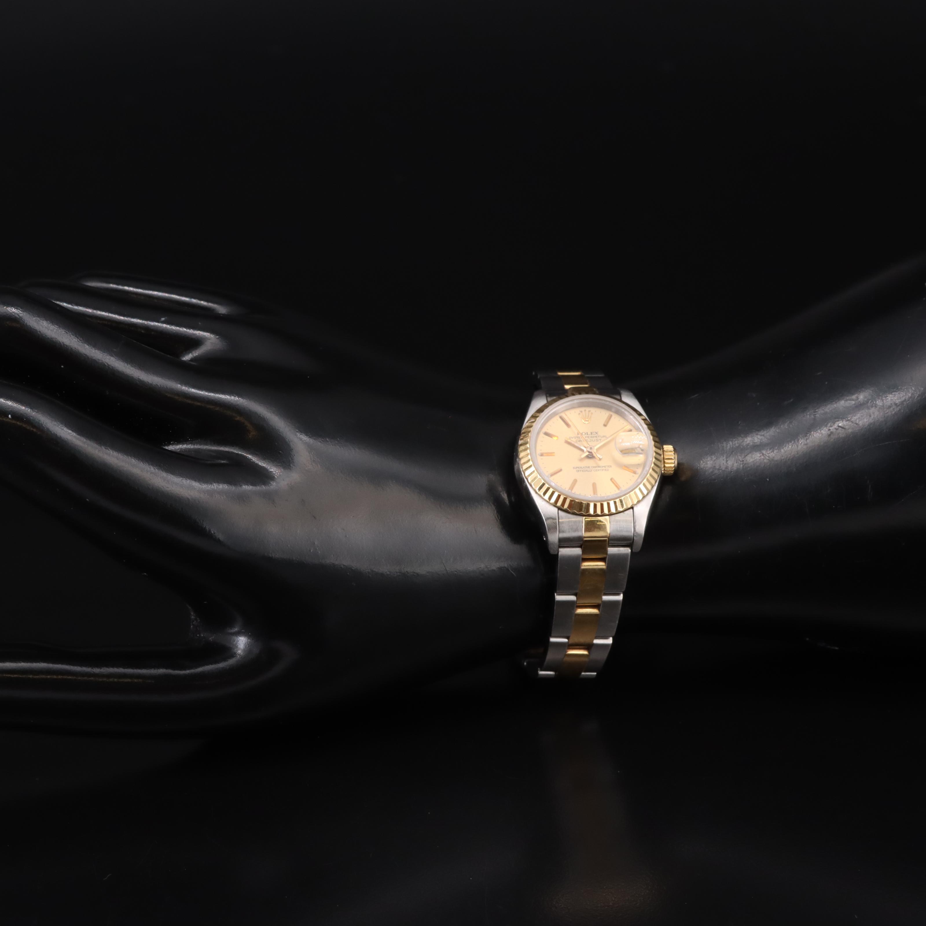 1991 Rolex Datejust 18K and Stainless Steel Automatic Watch