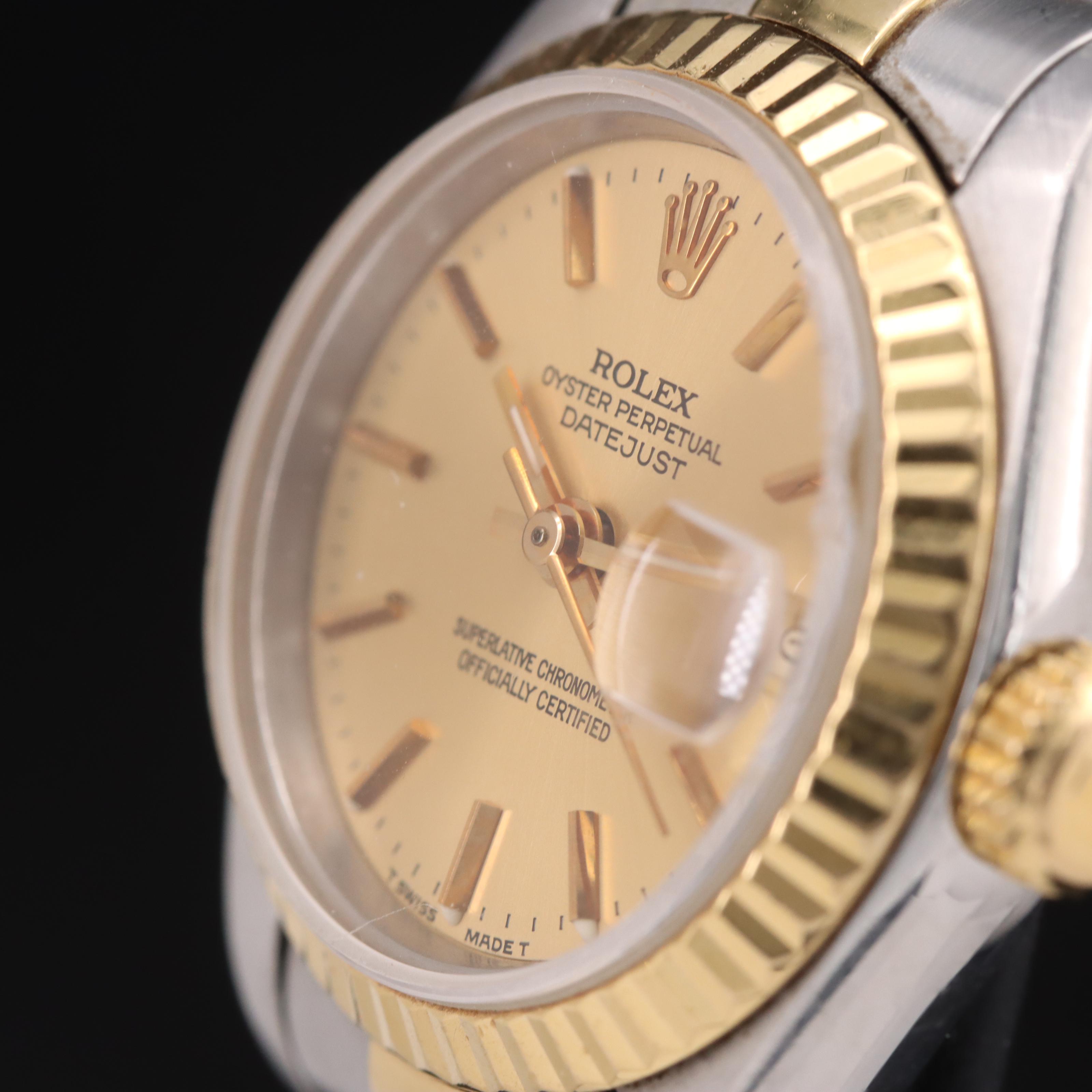 1991 Rolex Datejust 18K and Stainless Steel Automatic Watch