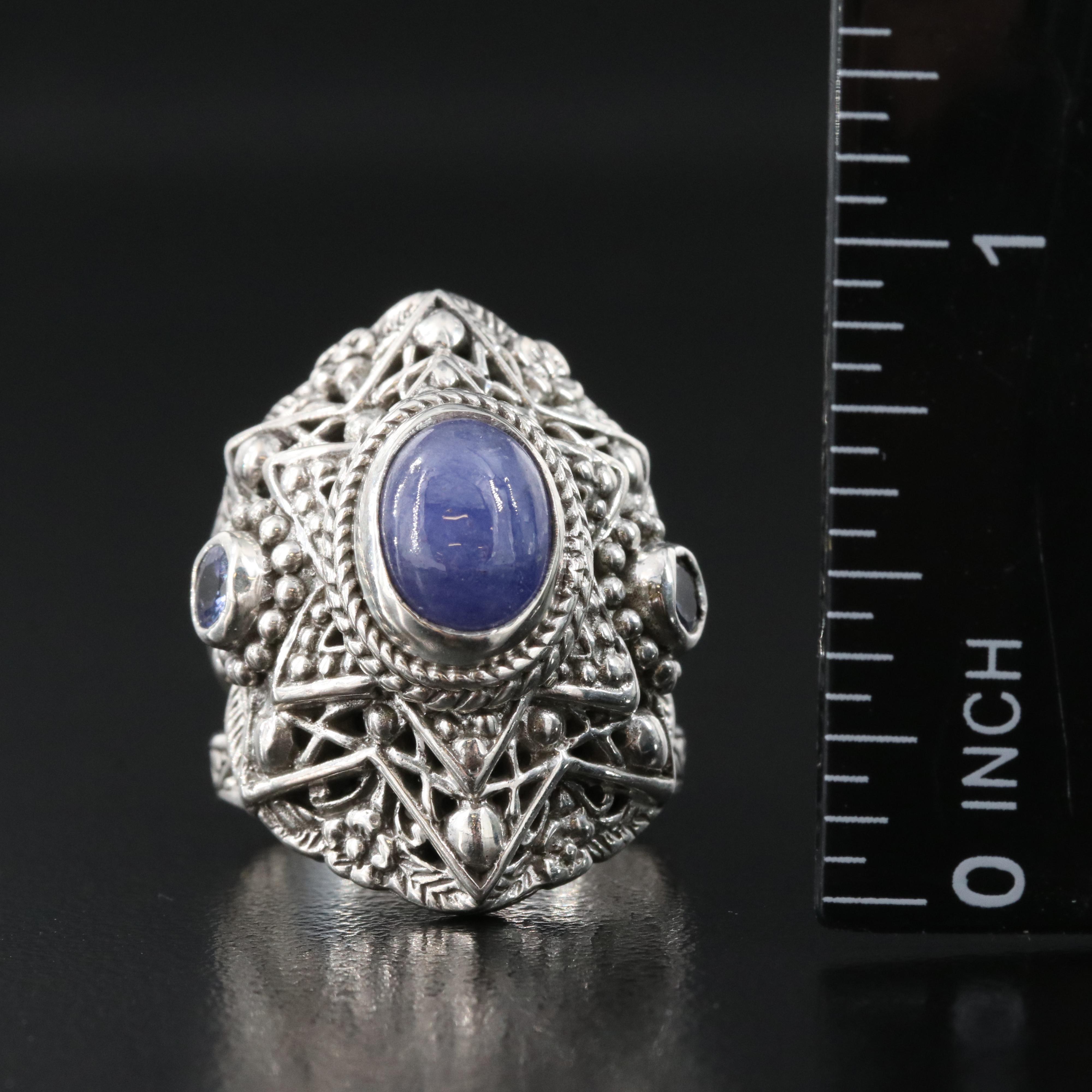 Sarda Sterling Tanzanite Ring