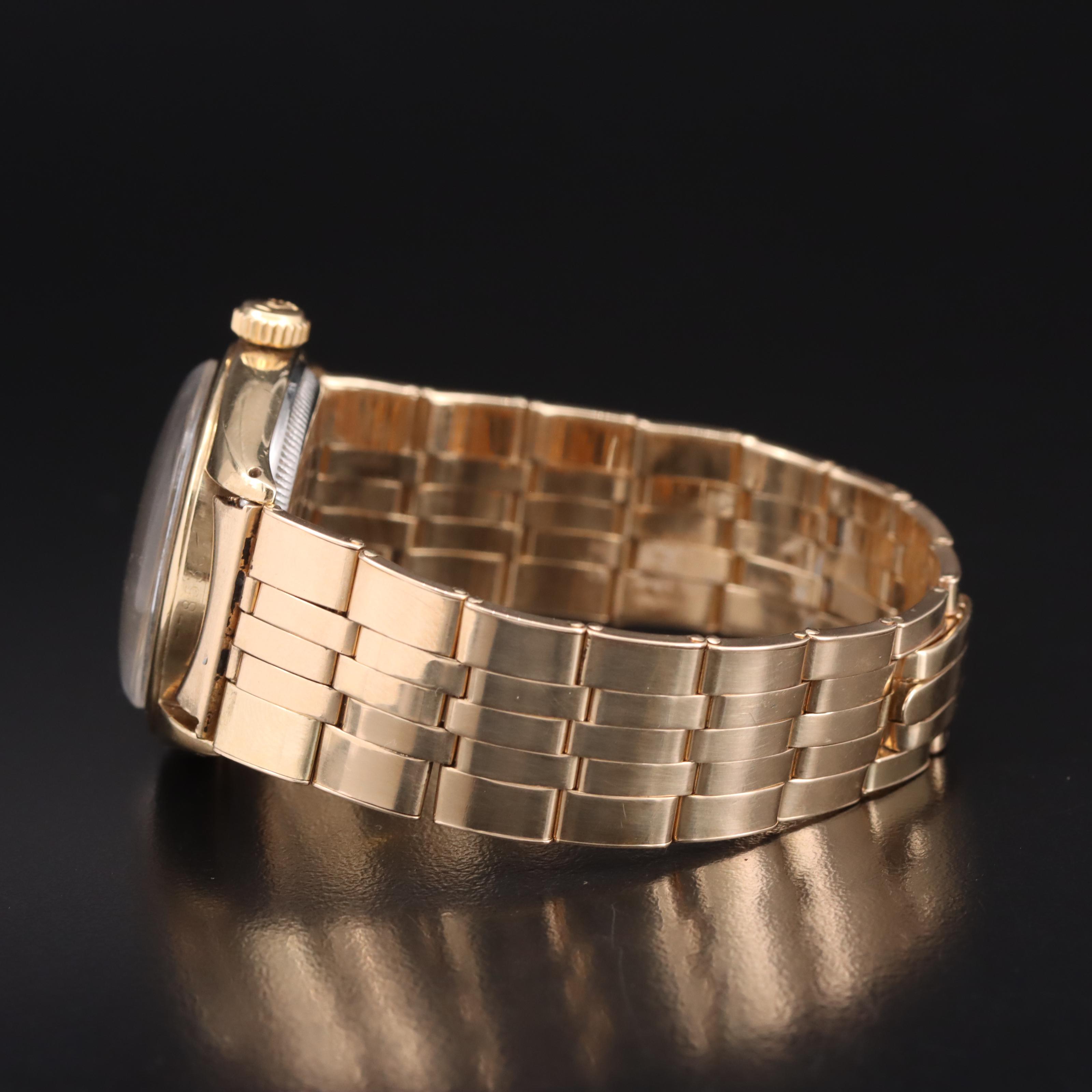 1951 Rolex Oyster Perpetual 9K Watch with 14K Bracelet