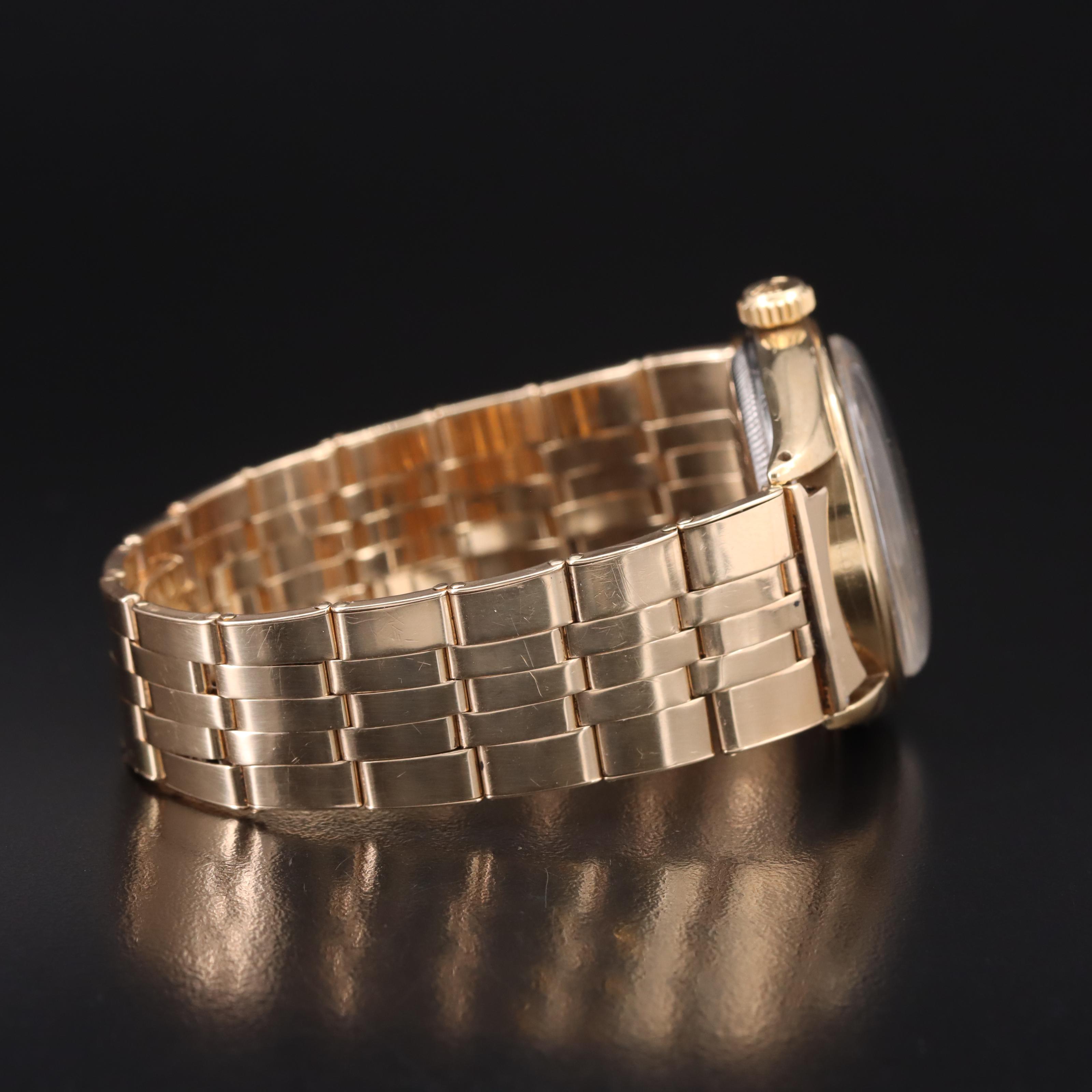 1951 Rolex Oyster Perpetual 9K Watch with 14K Bracelet