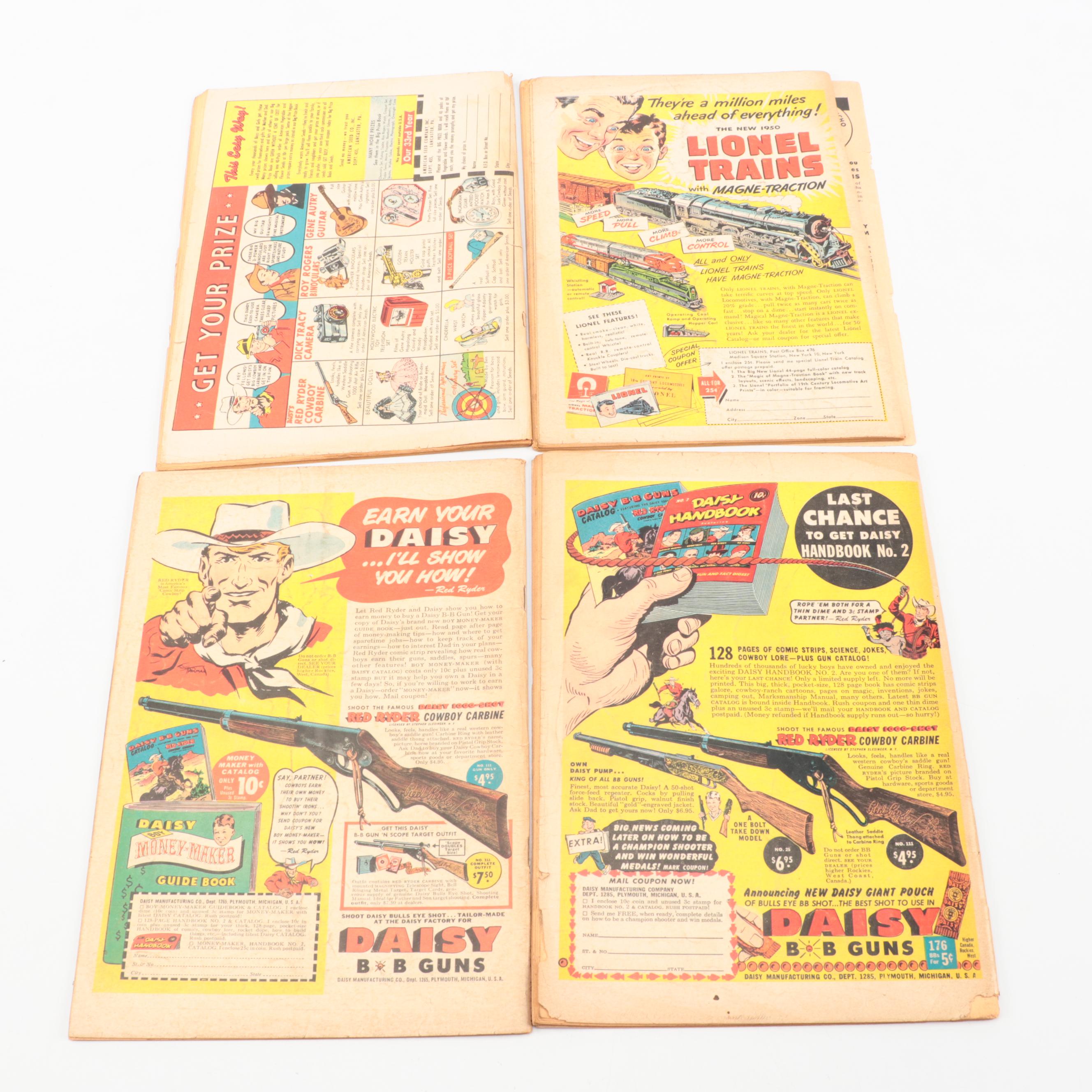 Golden Age Captain Marvel Adventures Fawcett Publications Comic Books