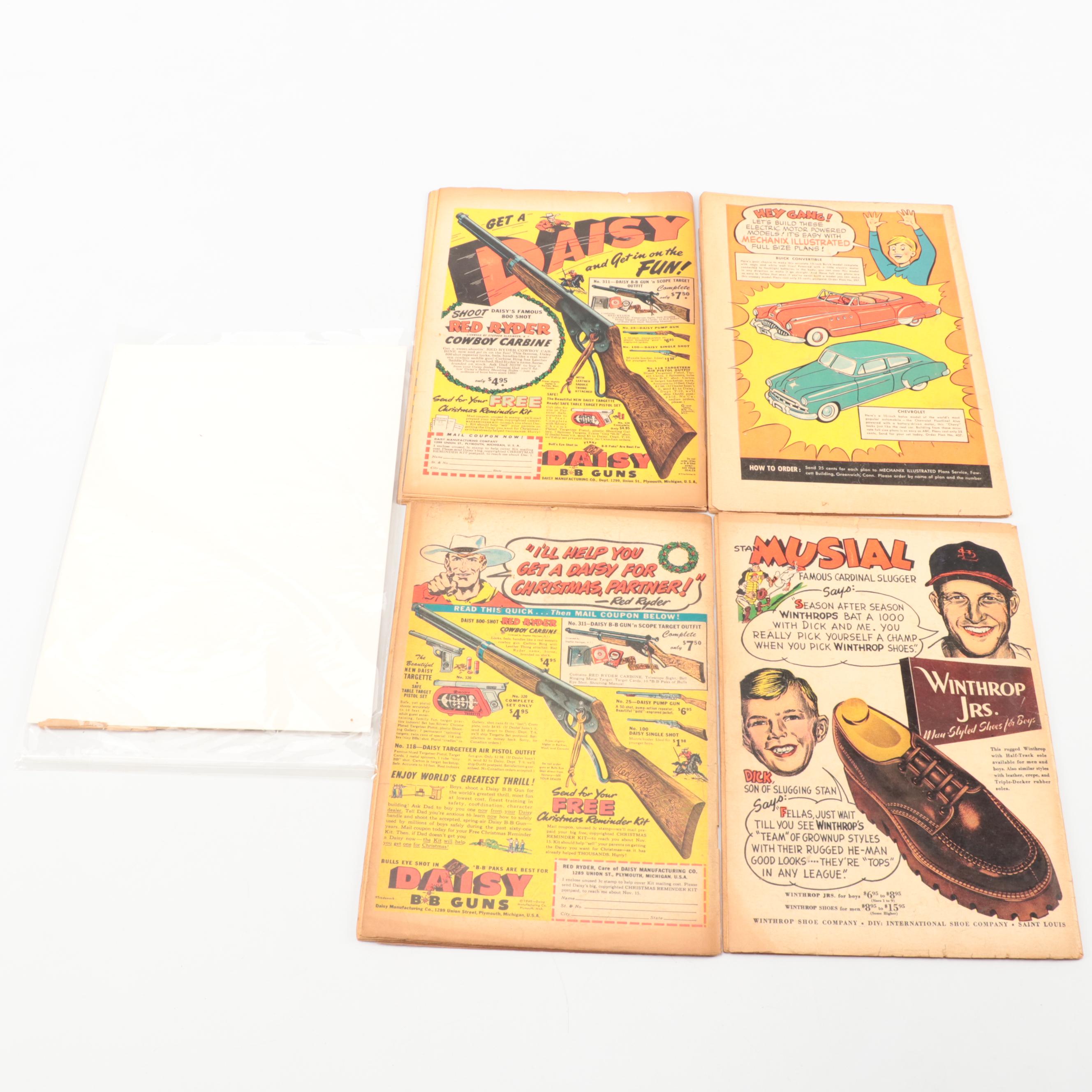 Golden Age Captain Marvel Adventures Fawcett Publications Comic Books