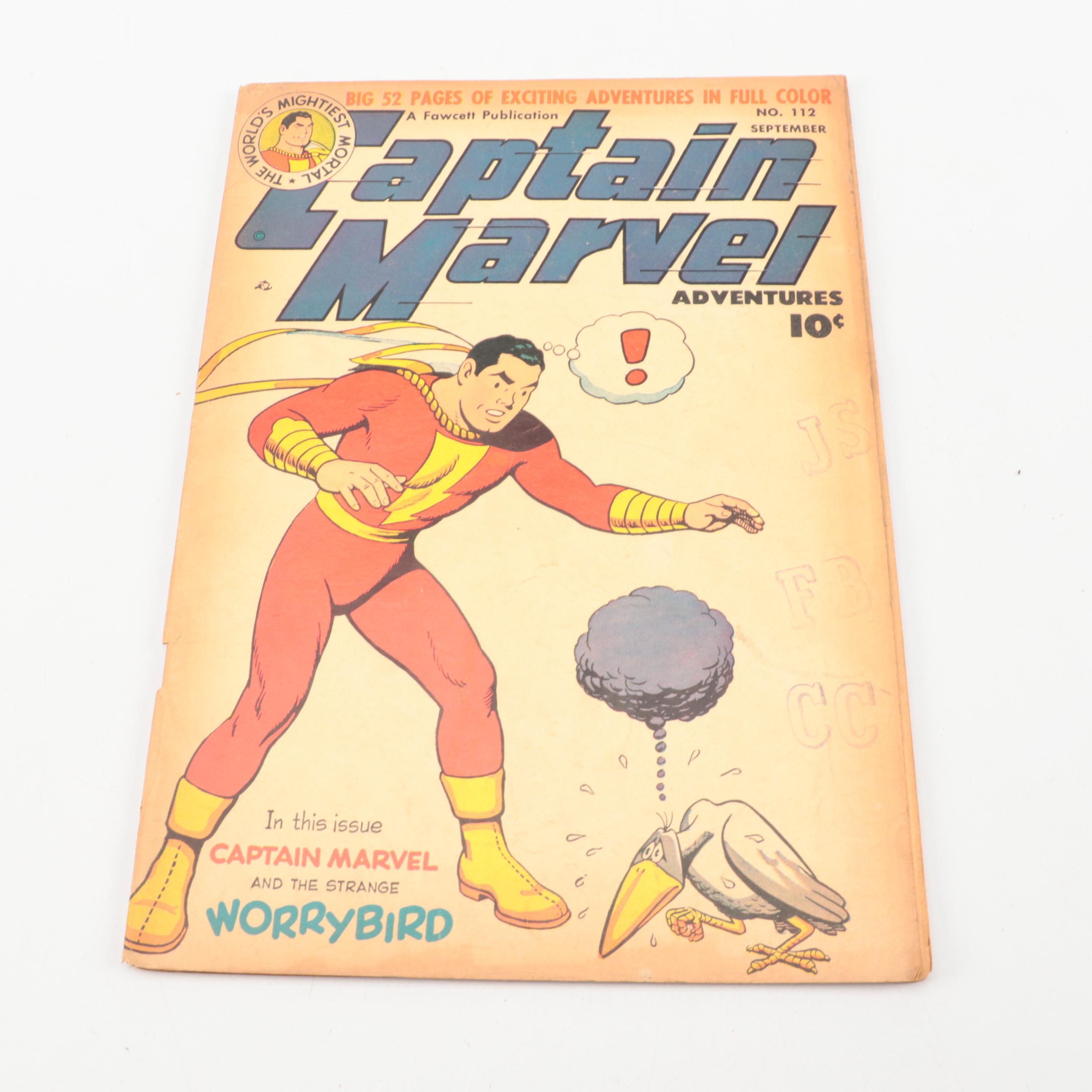 Golden Age Captain Marvel Adventures Fawcett Publications Comic Books