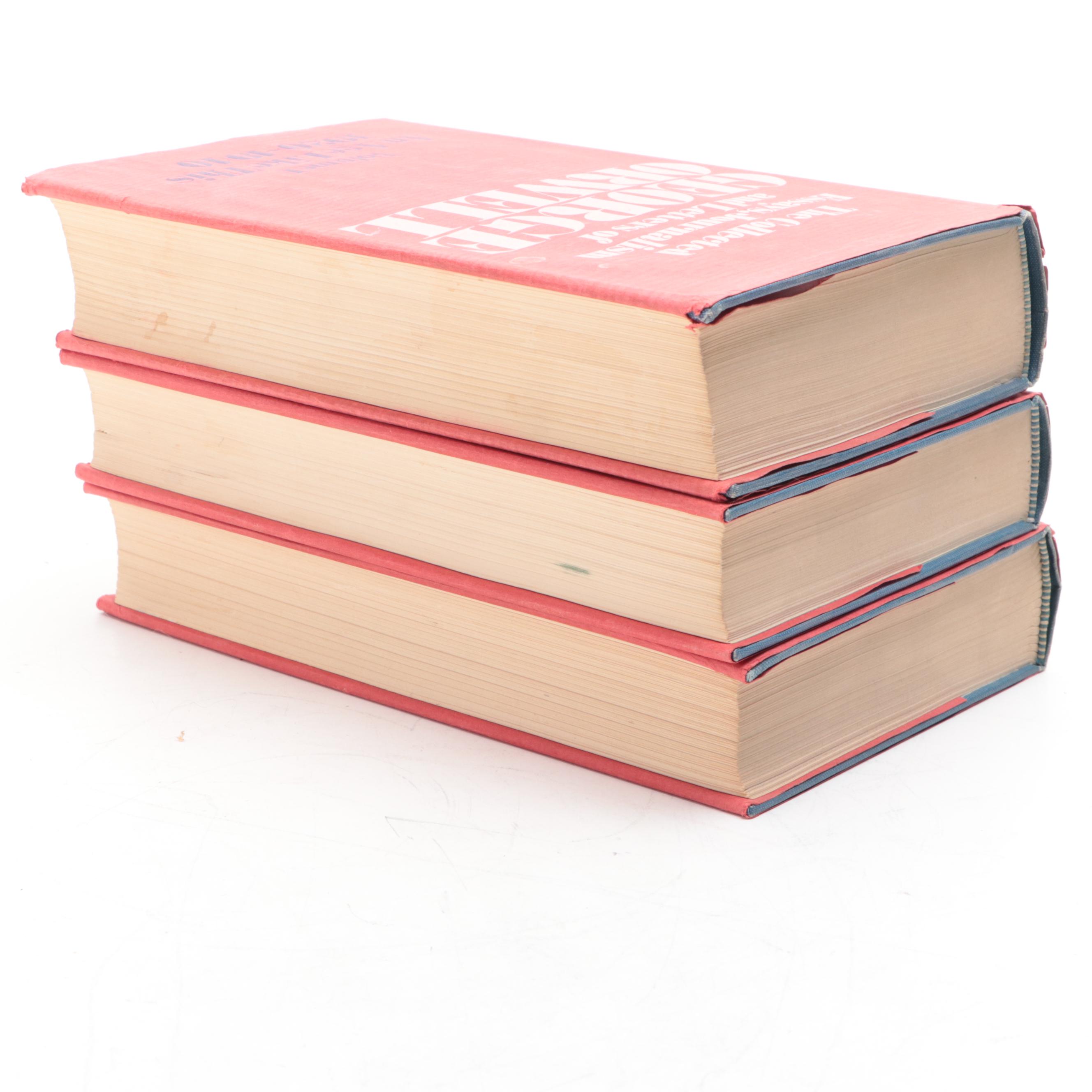 "George Orwell" Partial Volume Set Edited by Sonia Orwell, 1969