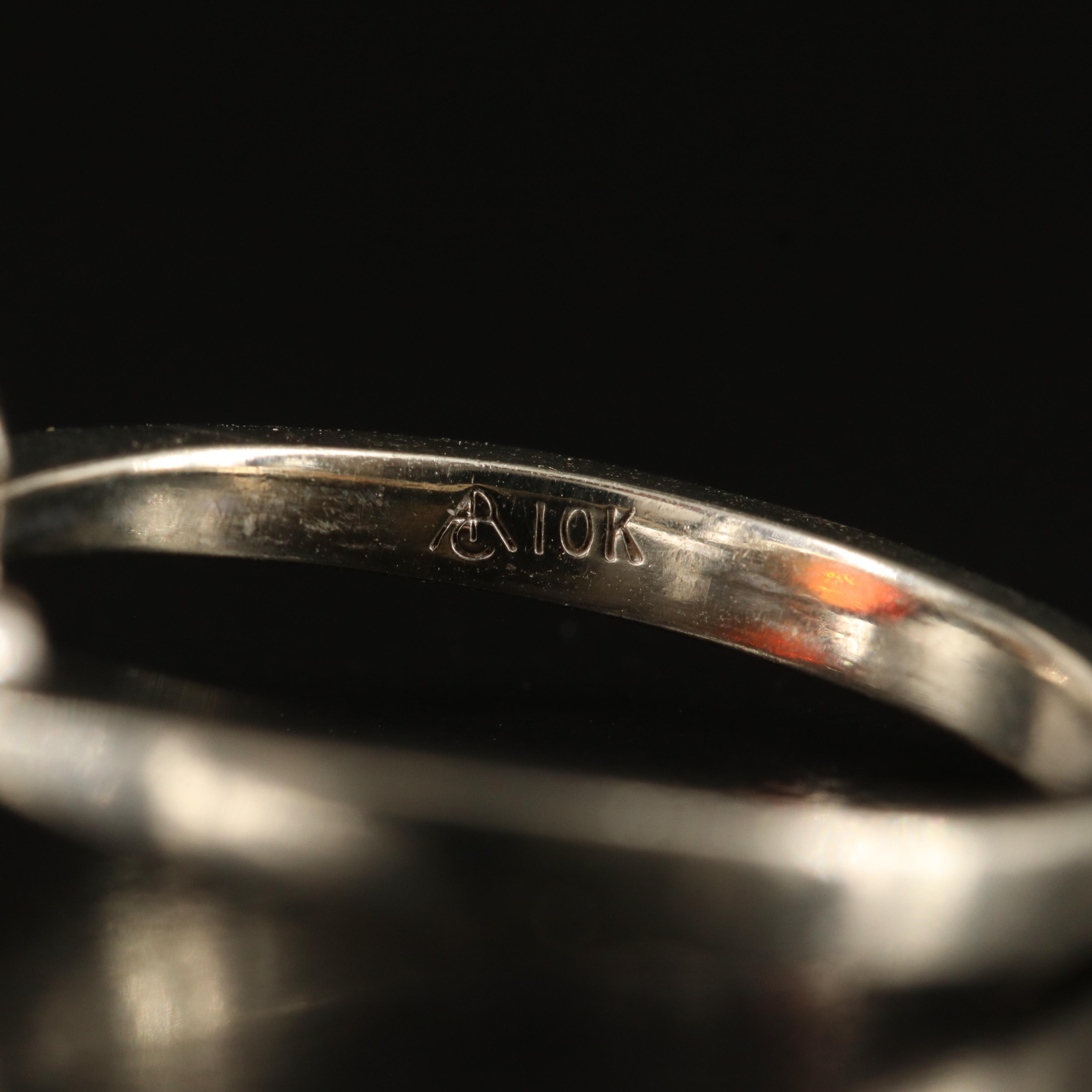 10K Opal and Diamond Ring