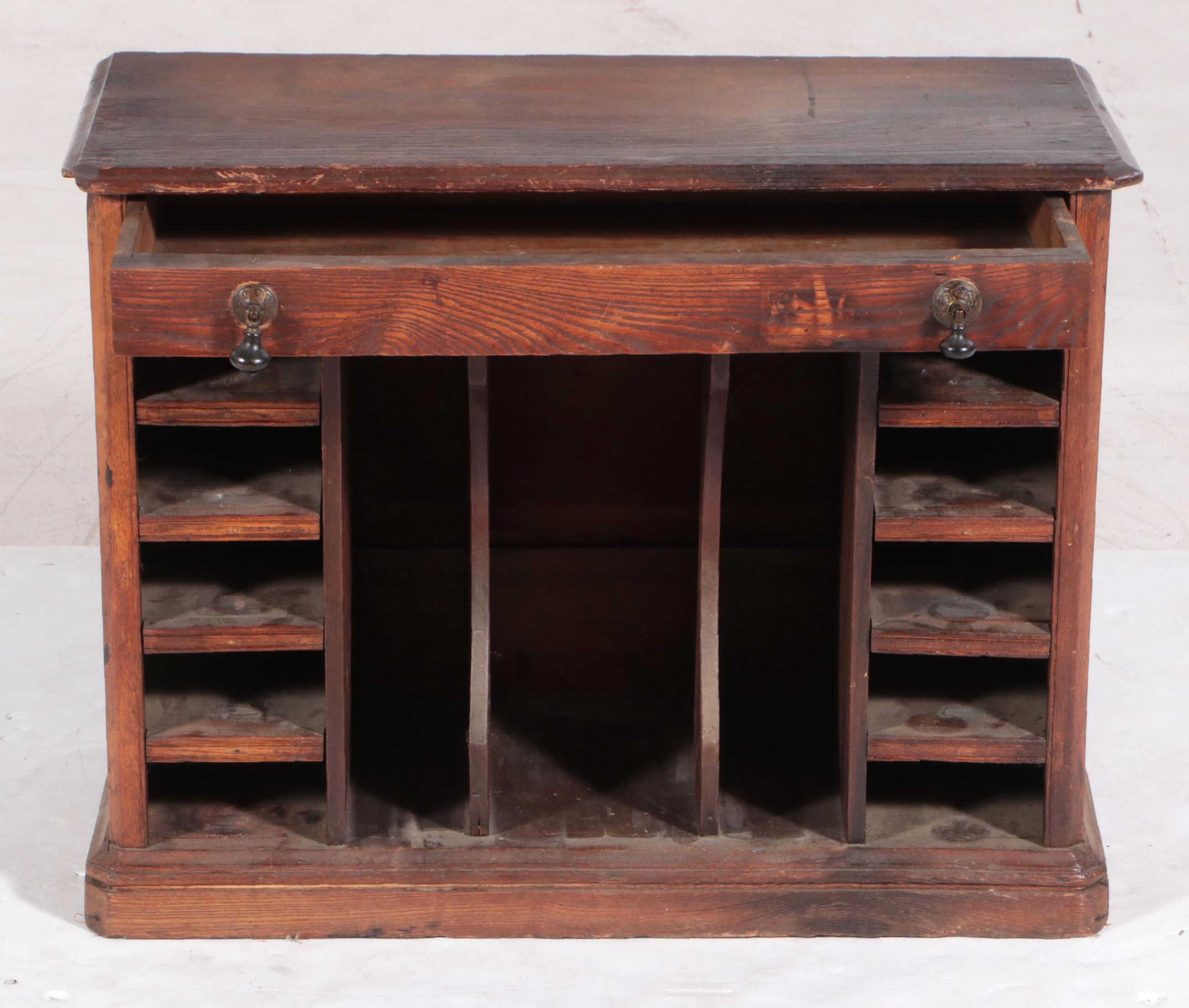 Clark's O.N.T. Ash General Store Countertop Display Cabinet, circa 1900