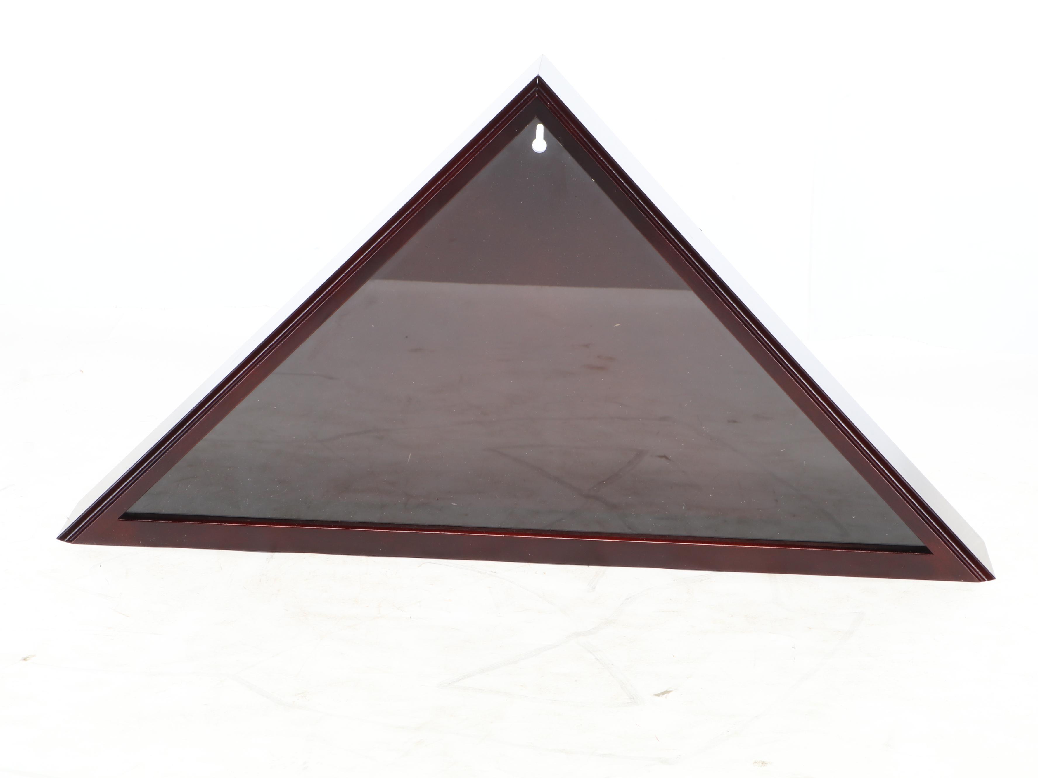 Wooden Flag Display Case