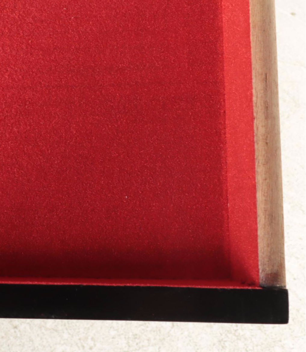 Chinese Black Lacquer Chest of Drawers with Butterfly Shape Pulls