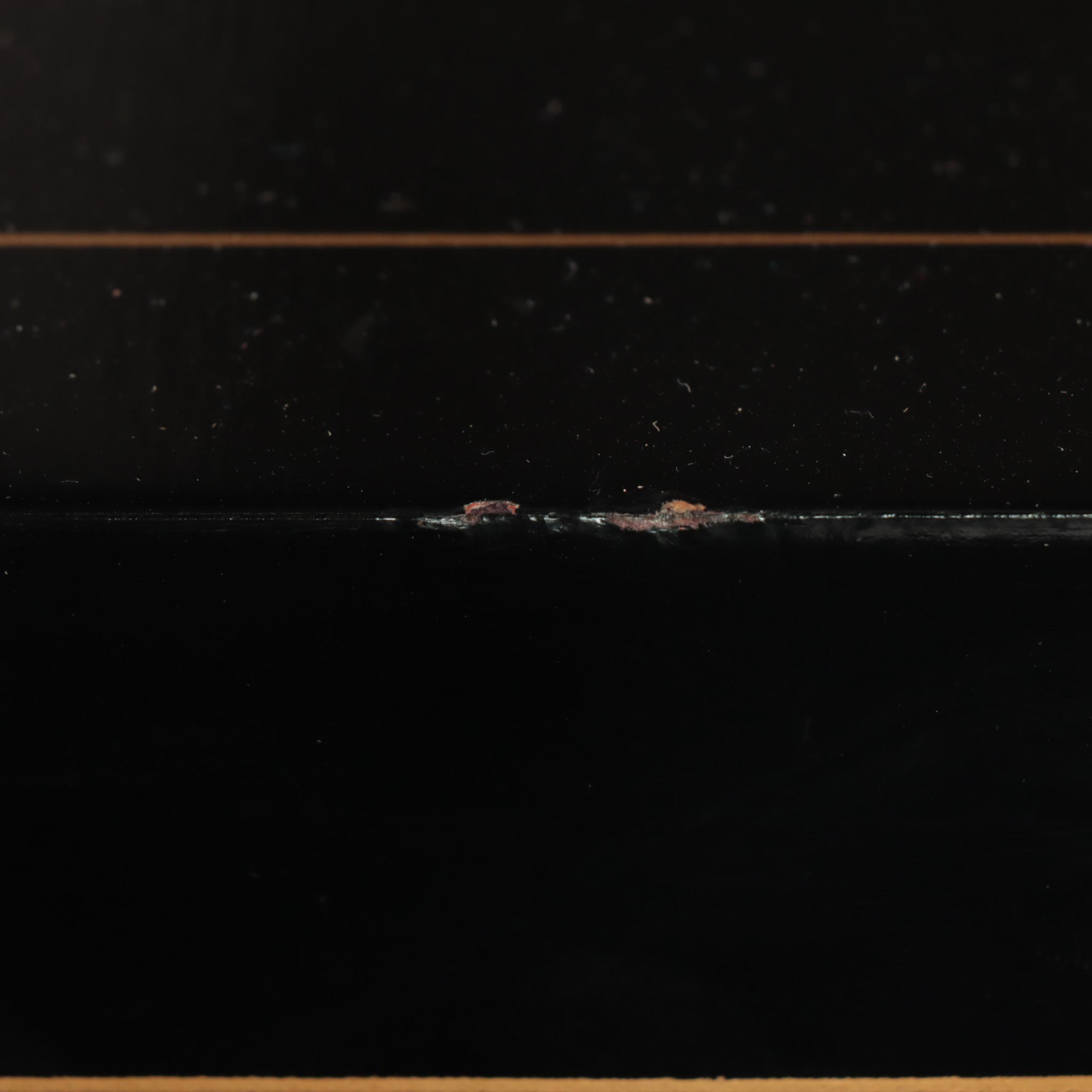 Chinese Black Lacquer Chest of Drawers with Butterfly Shape Pulls