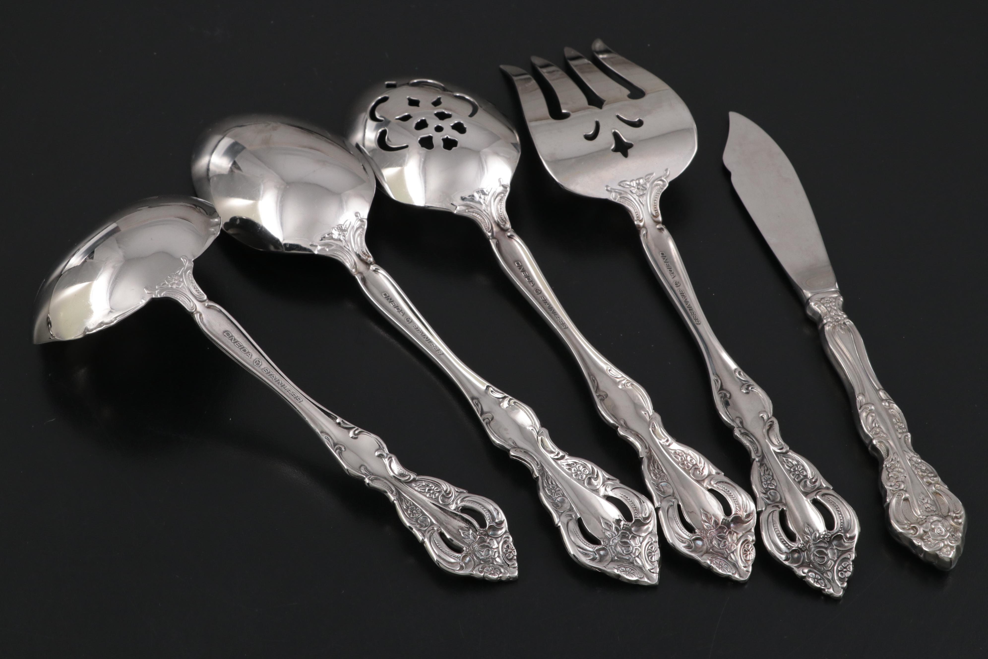 Oneida "Michelangelo" Stainless Steel Flatware and Serving Utensils