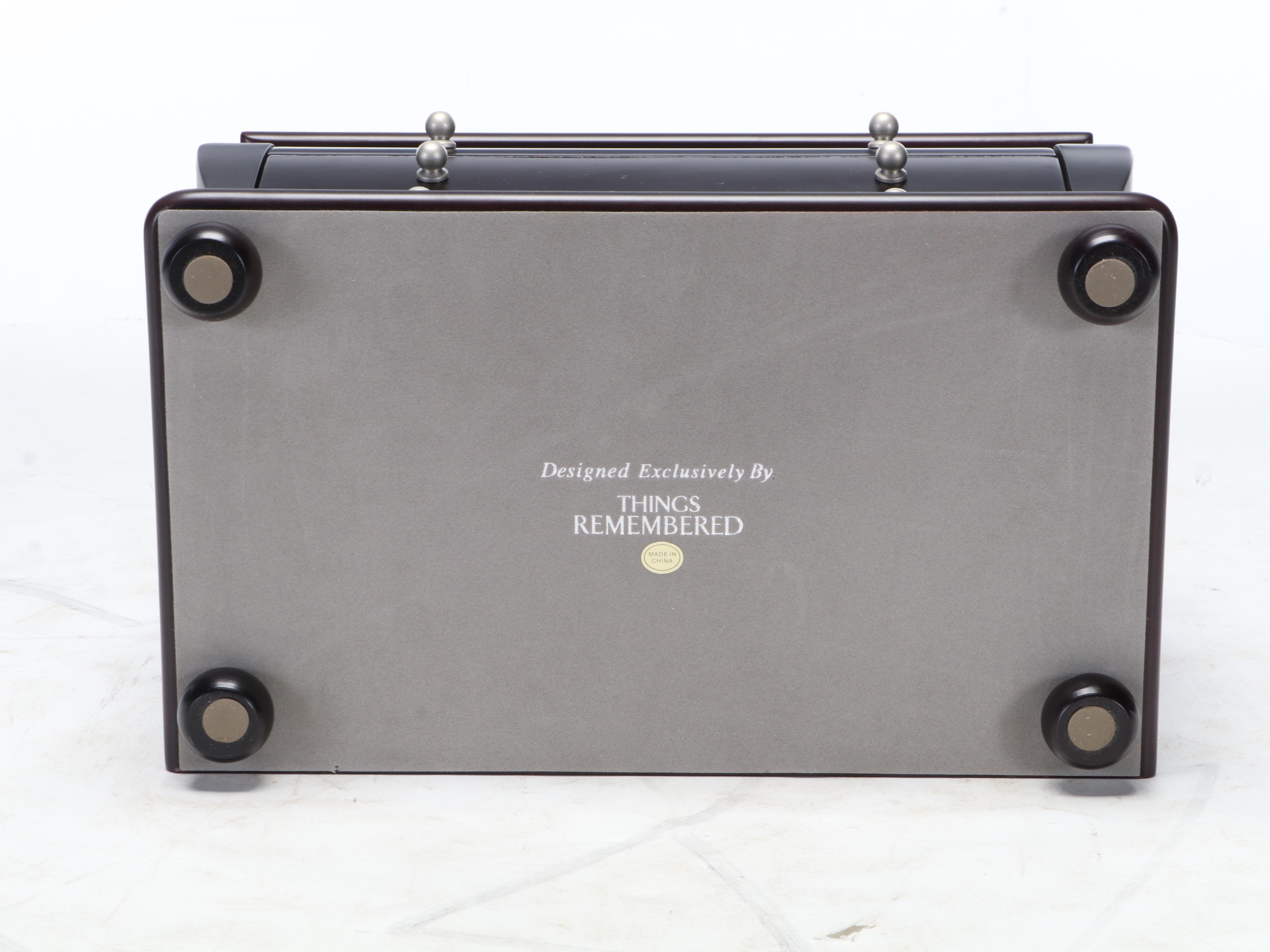 Things Remembered Three-Drawer Wooden Jewelry Box