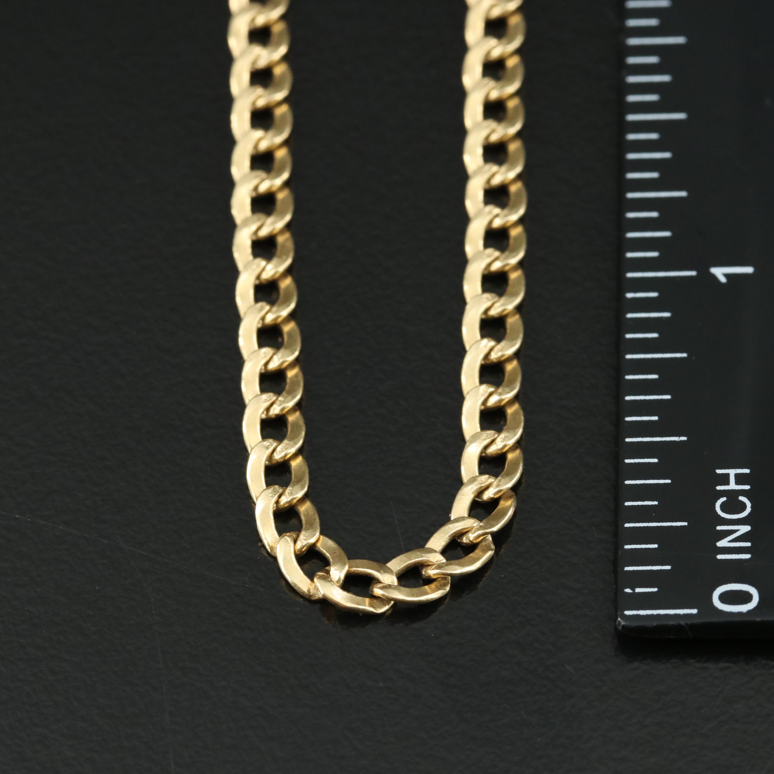 18K Curb Chain