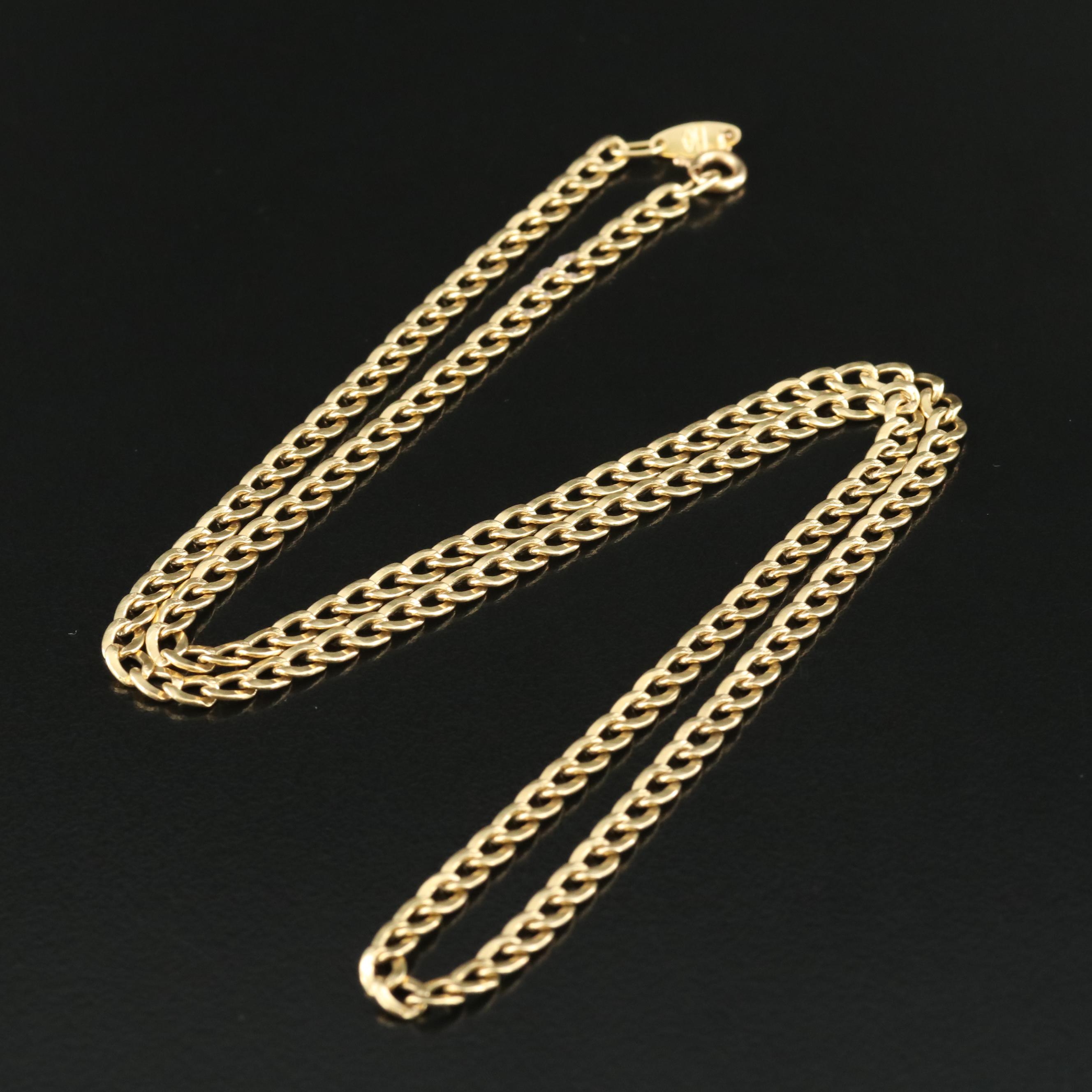 18K Curb Chain