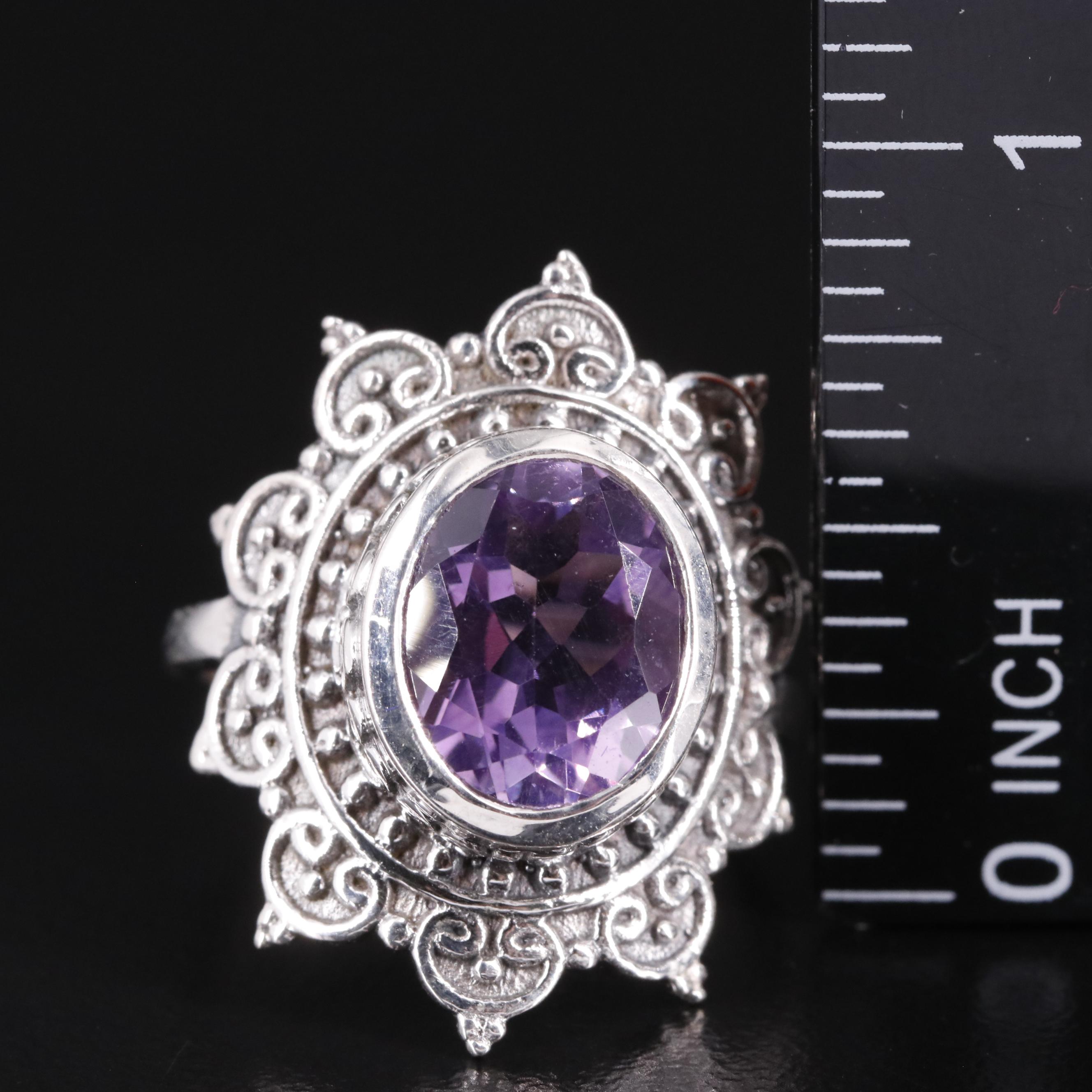 Sterling Amethyst Ring