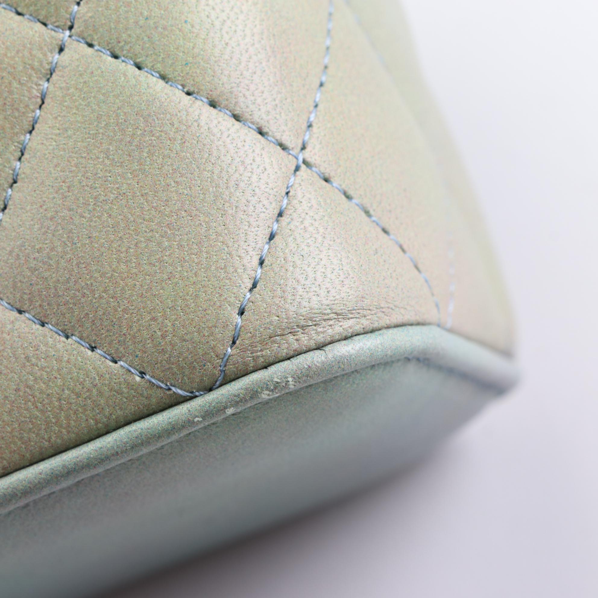 Chanel Mini Vanity Top Handle Bag in Quilted Lambskin Leather