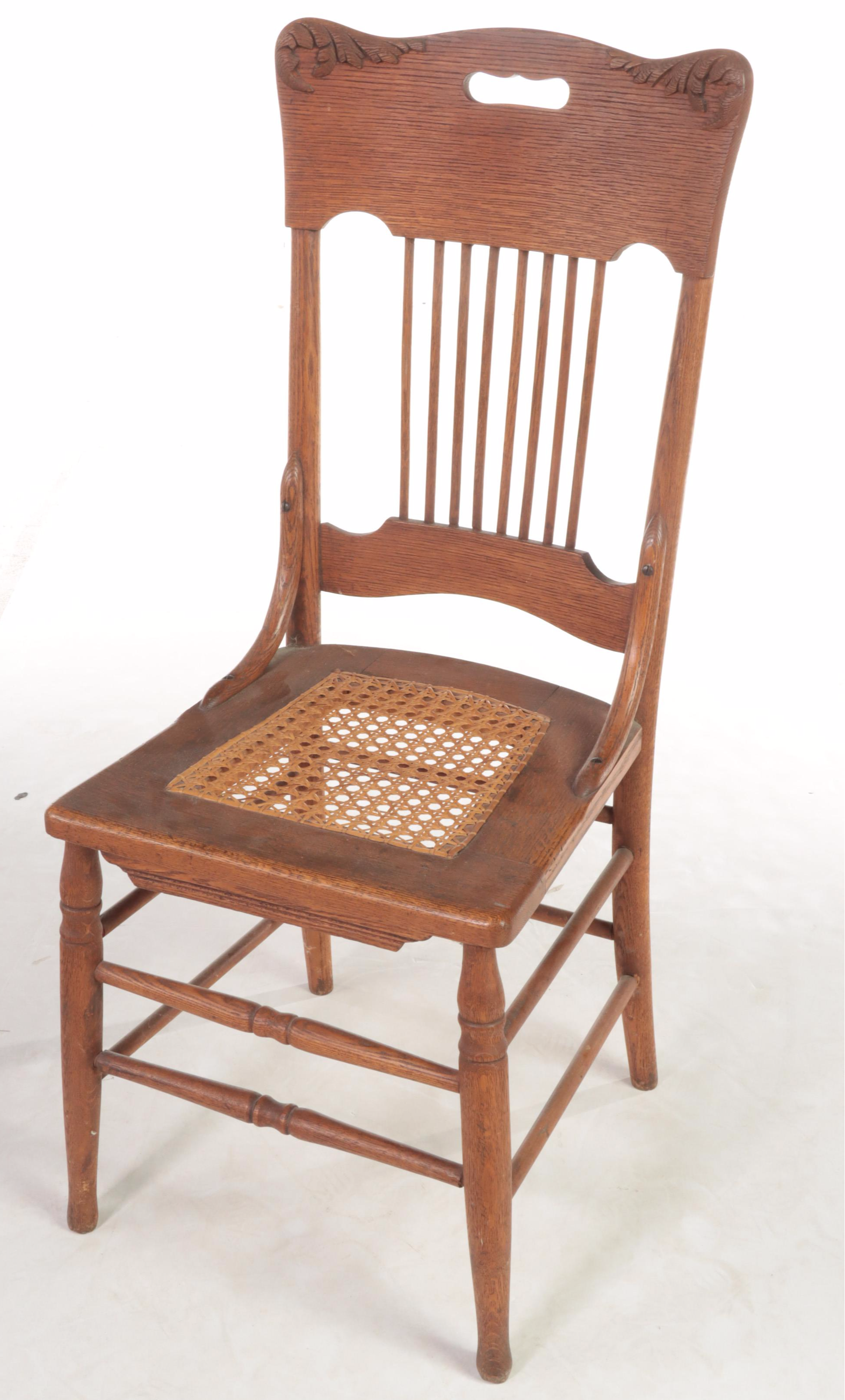 Three American Dining Chairs, Incl. Victorian Walnut and Burl Walnut Example