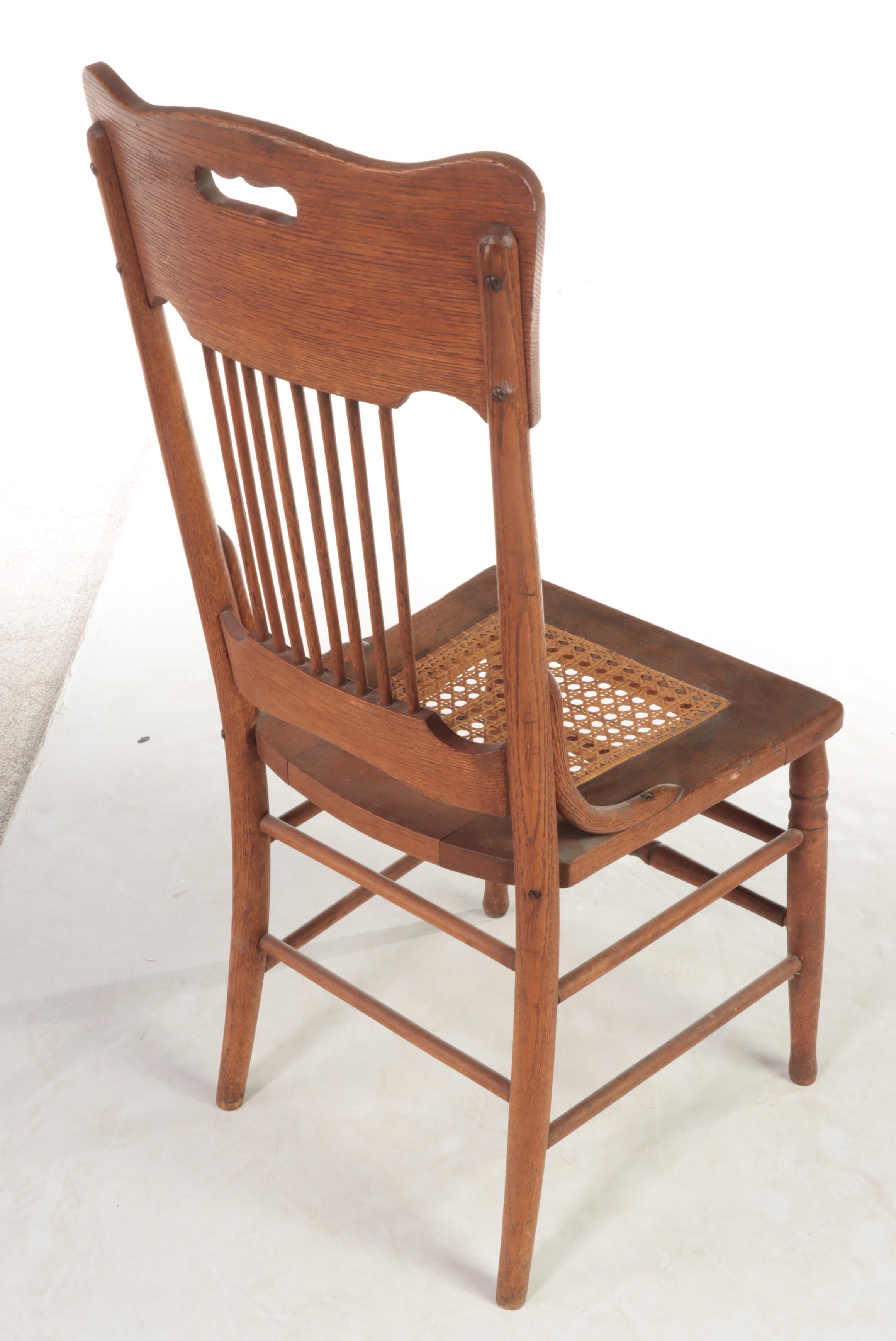 Three American Dining Chairs, Incl. Victorian Walnut and Burl Walnut Example