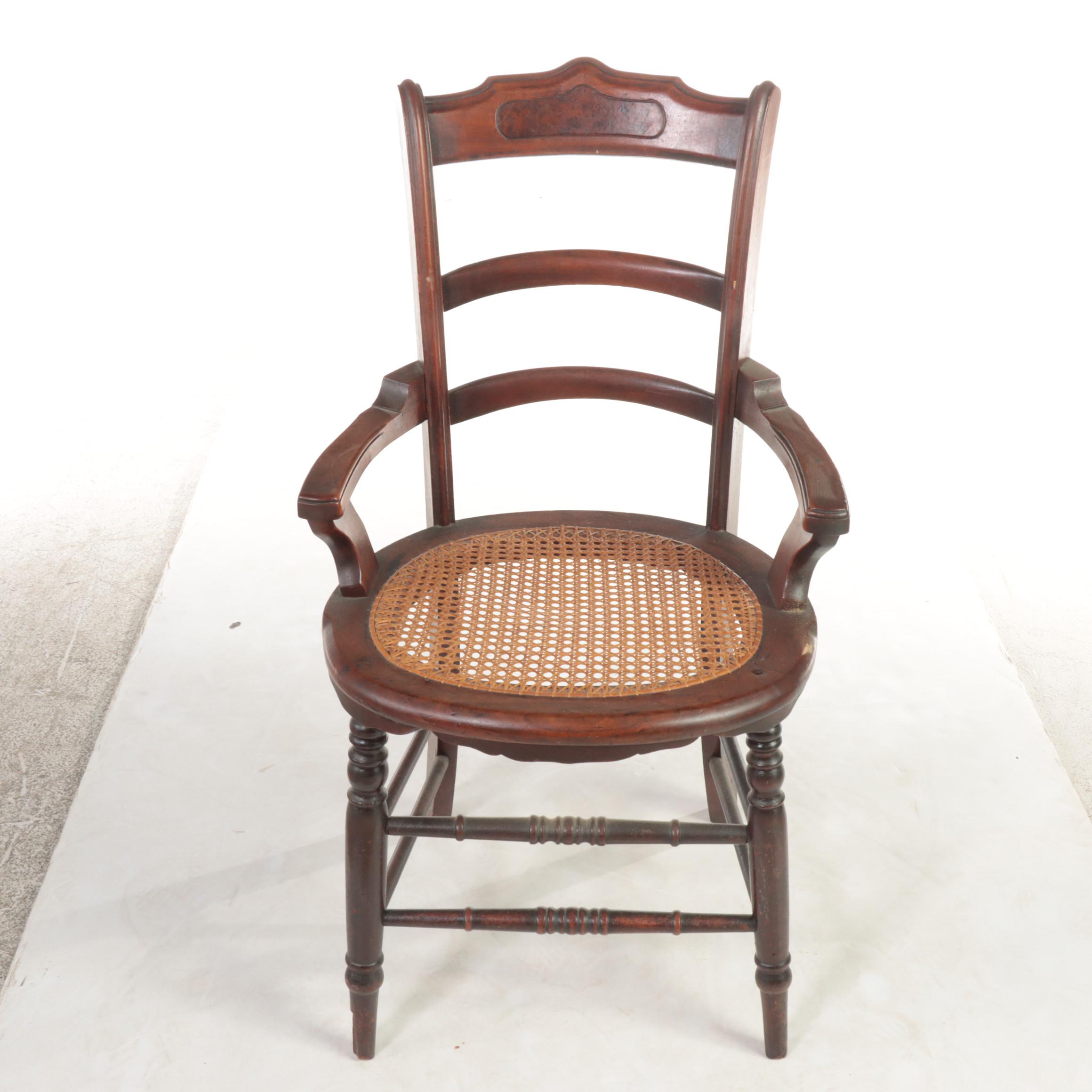 Three American Dining Chairs, Incl. Victorian Walnut and Burl Walnut Example