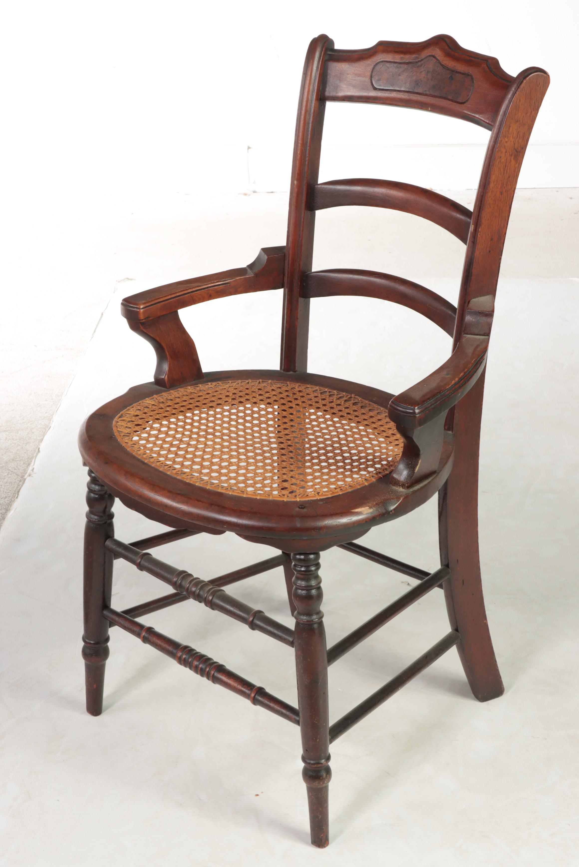 Three American Dining Chairs, Incl. Victorian Walnut and Burl Walnut Example