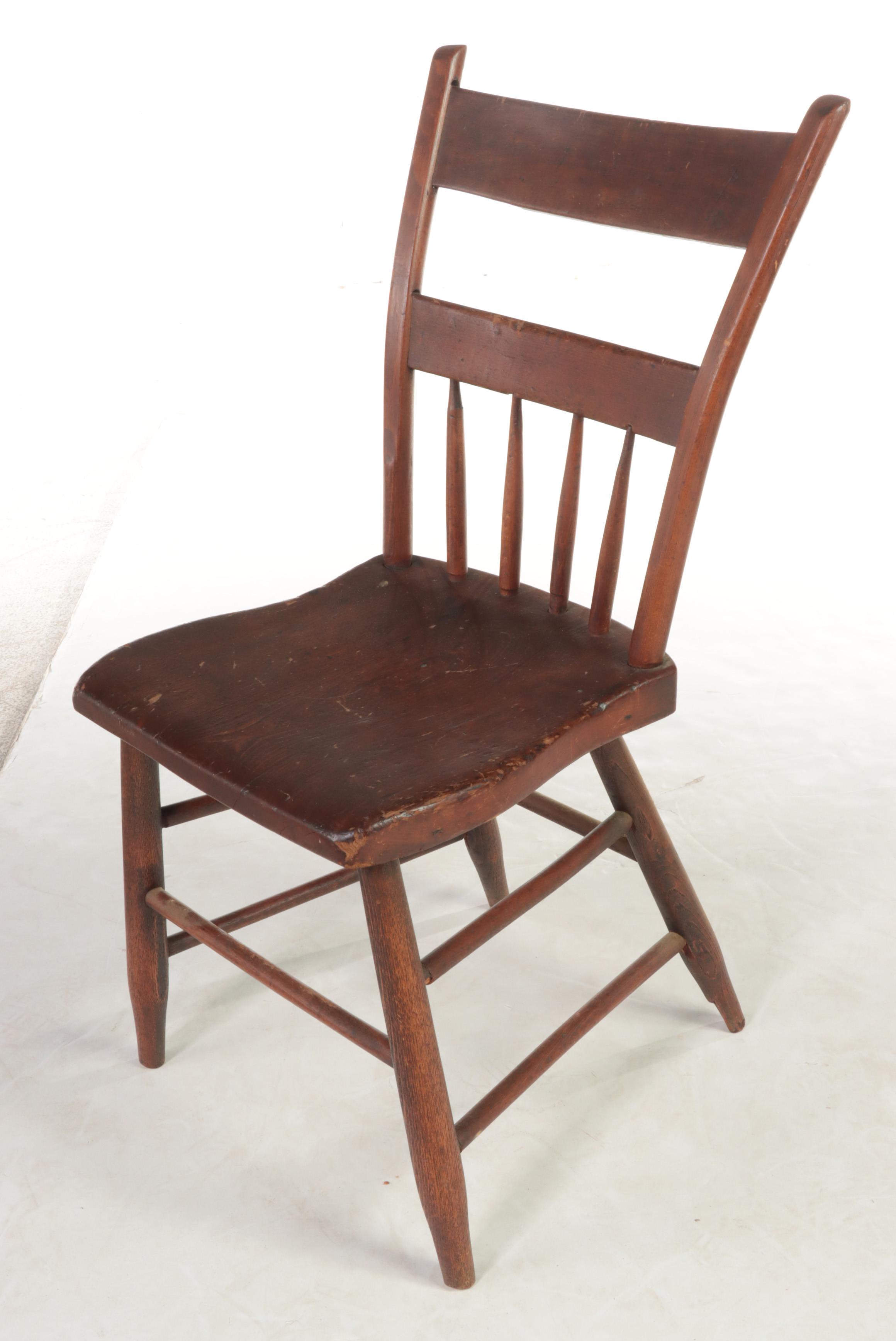Three American Dining Chairs, Incl. Victorian Walnut and Burl Walnut Example