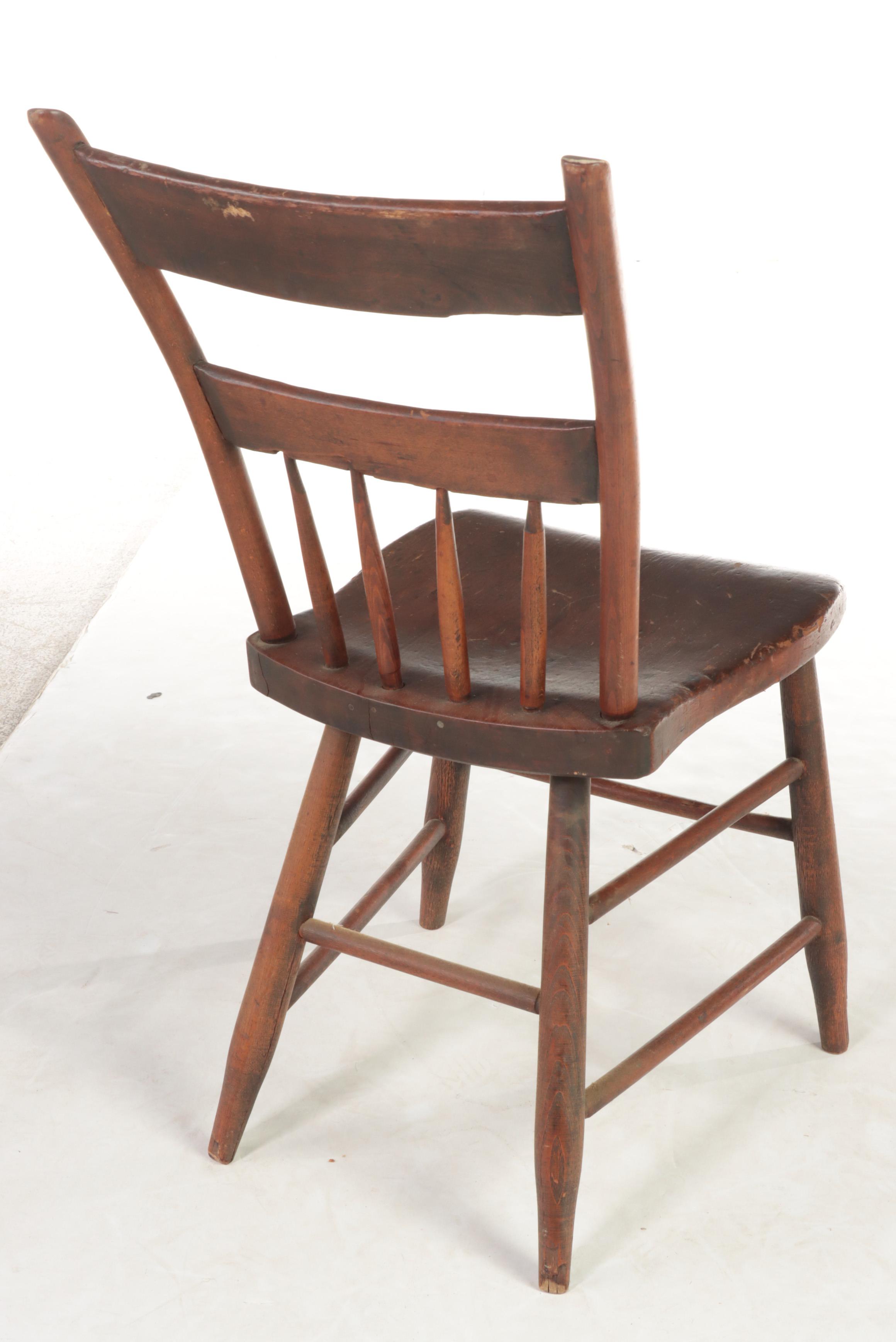 Three American Dining Chairs, Incl. Victorian Walnut and Burl Walnut Example