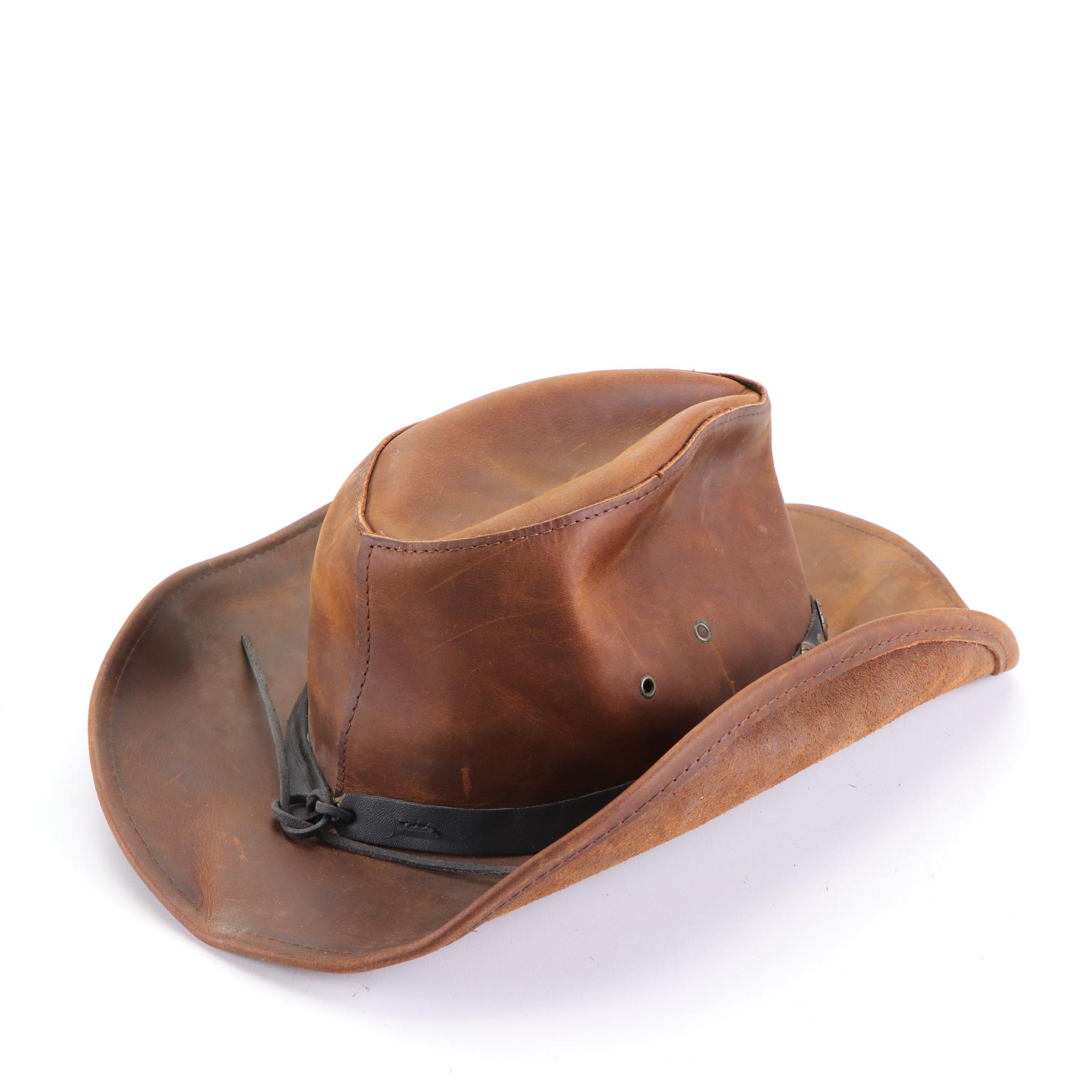 Henschel Hat Company H1H Western Hat in Oiled Leather