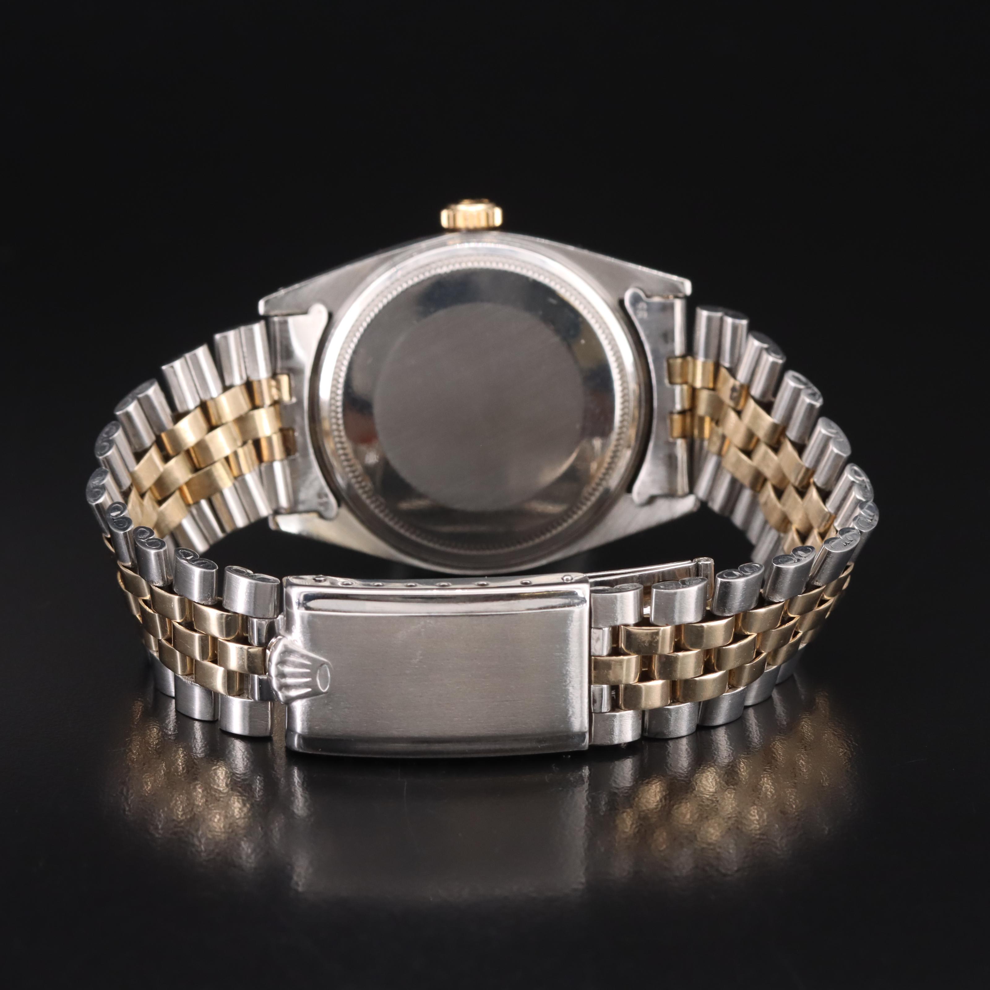 1966 Rolex 14K and Stainless Steel Datejust Watch