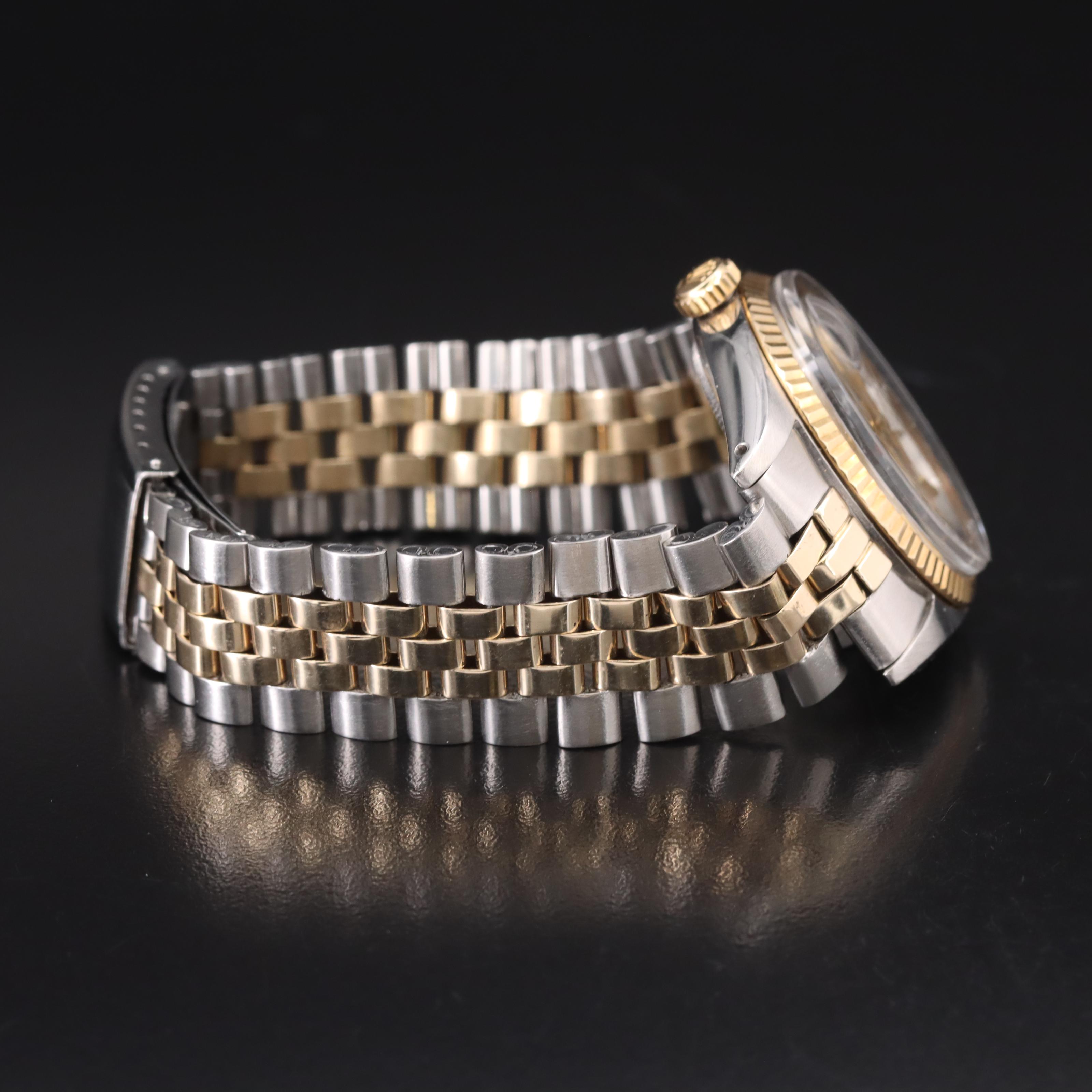 1966 Rolex 14K and Stainless Steel Datejust Watch