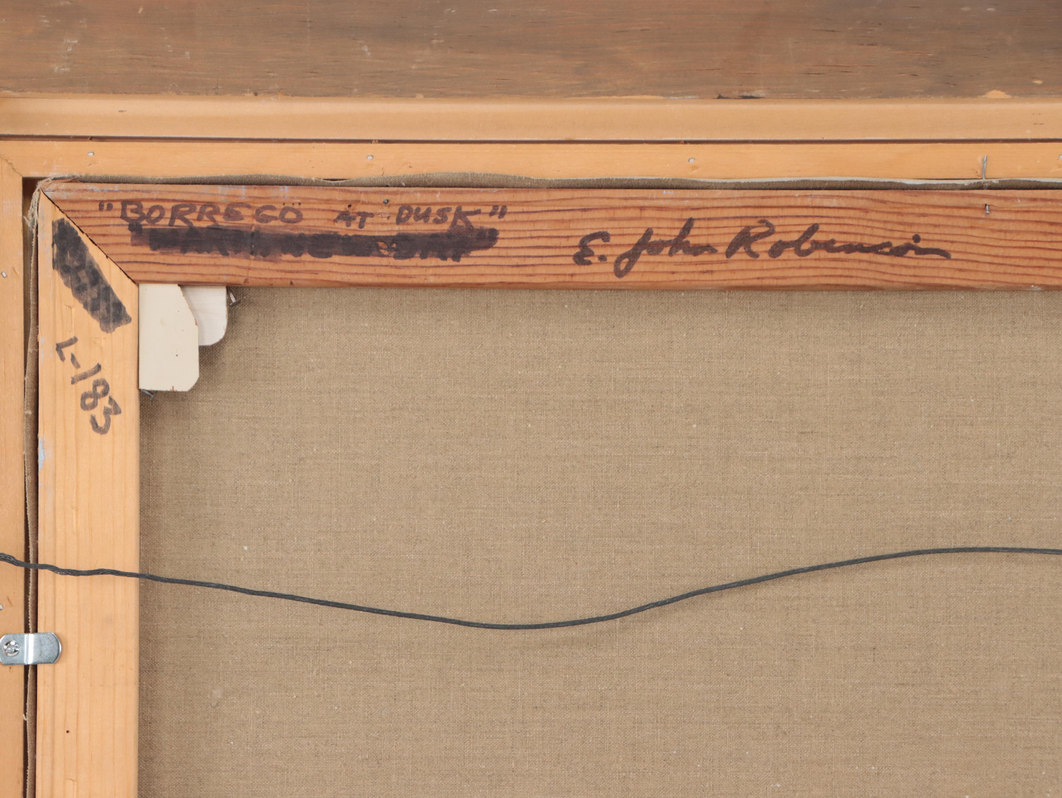 E. John Robinson American Western Landscape Oil Painting