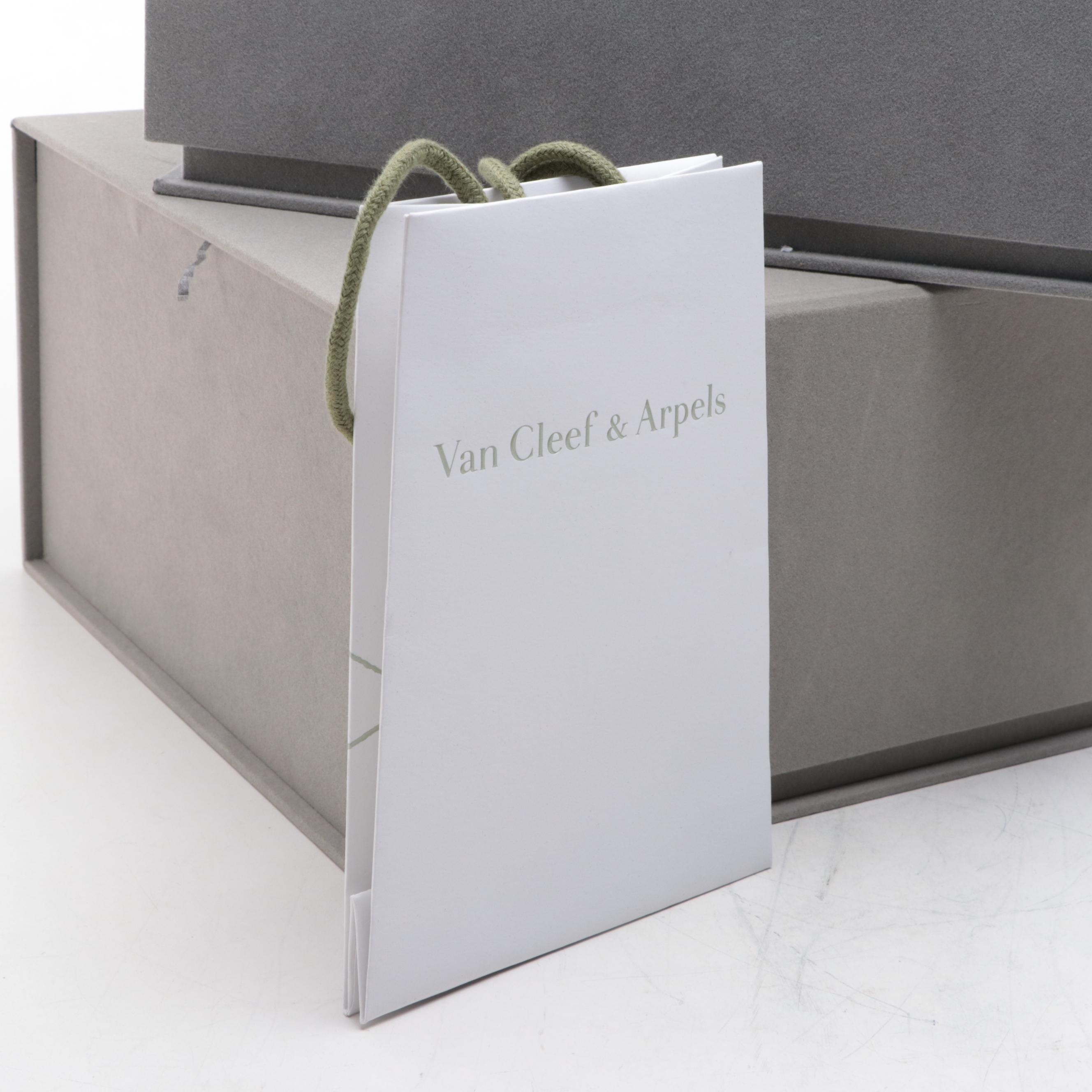 Van Cleef & Arpels Branded Jewelry Presentation Boxes and Packaging