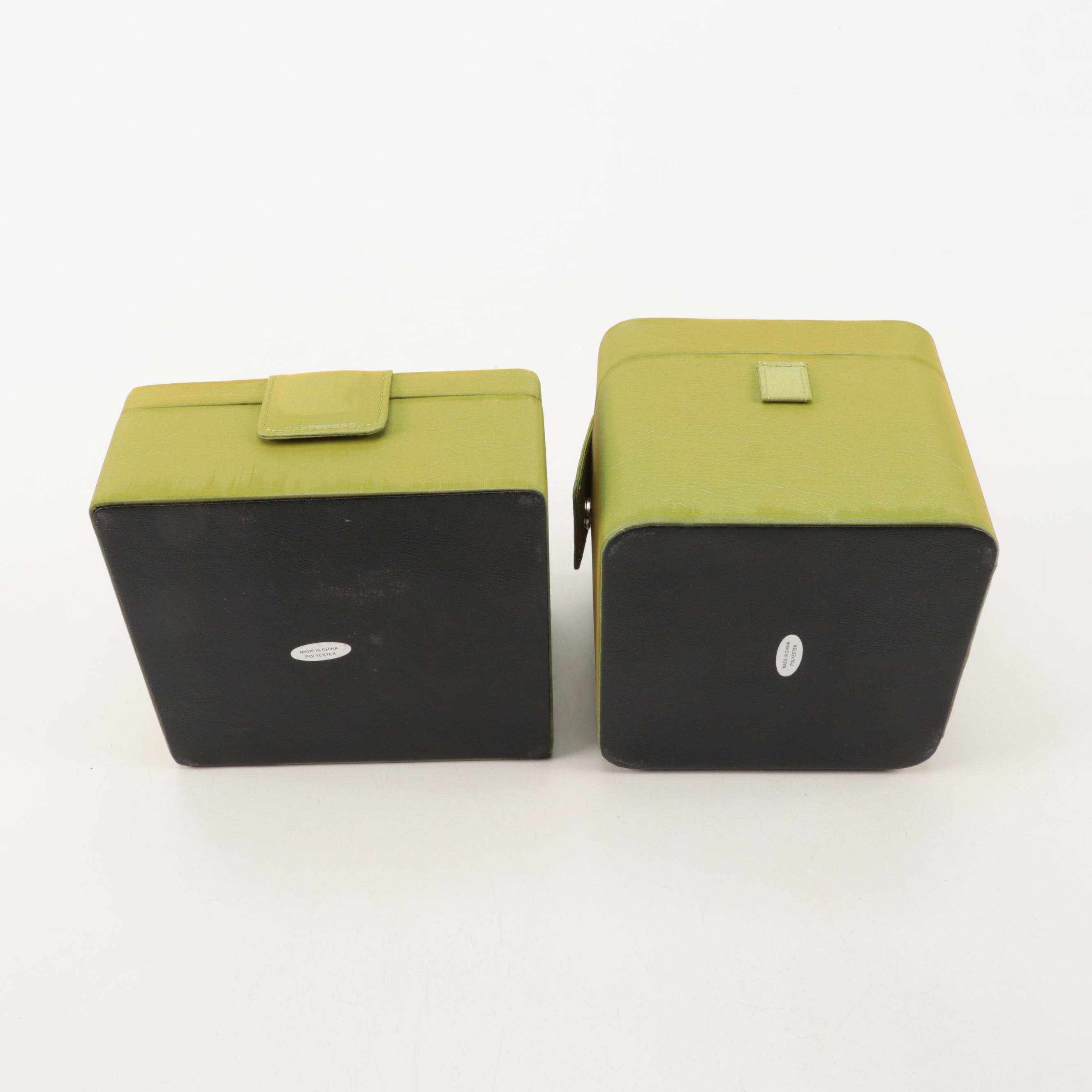 Rowallan Embroidered Fabric Travel Jewelry Boxes