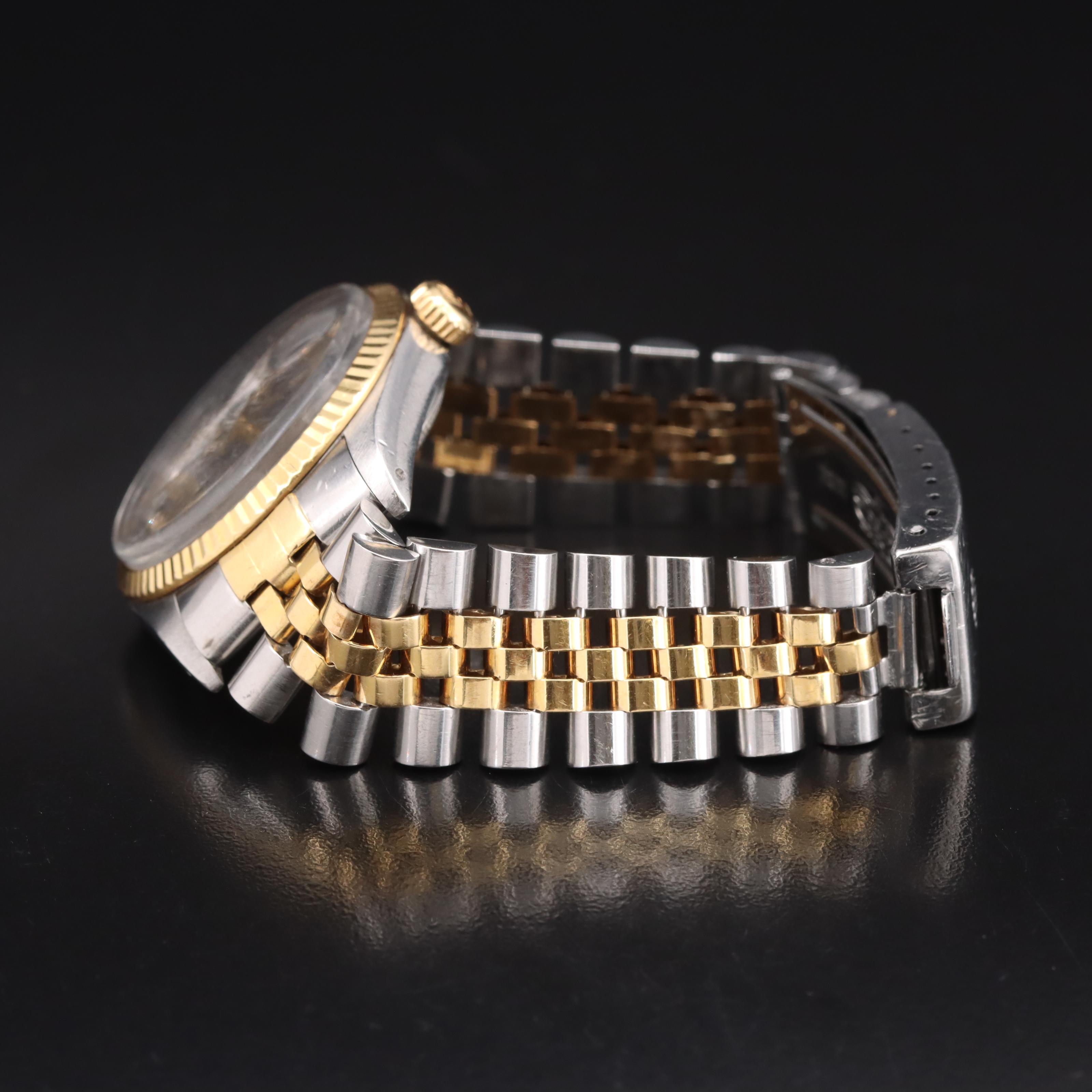 1986 Rolex Oyster Perpetual Factory Diamond Dial Datejust Watch